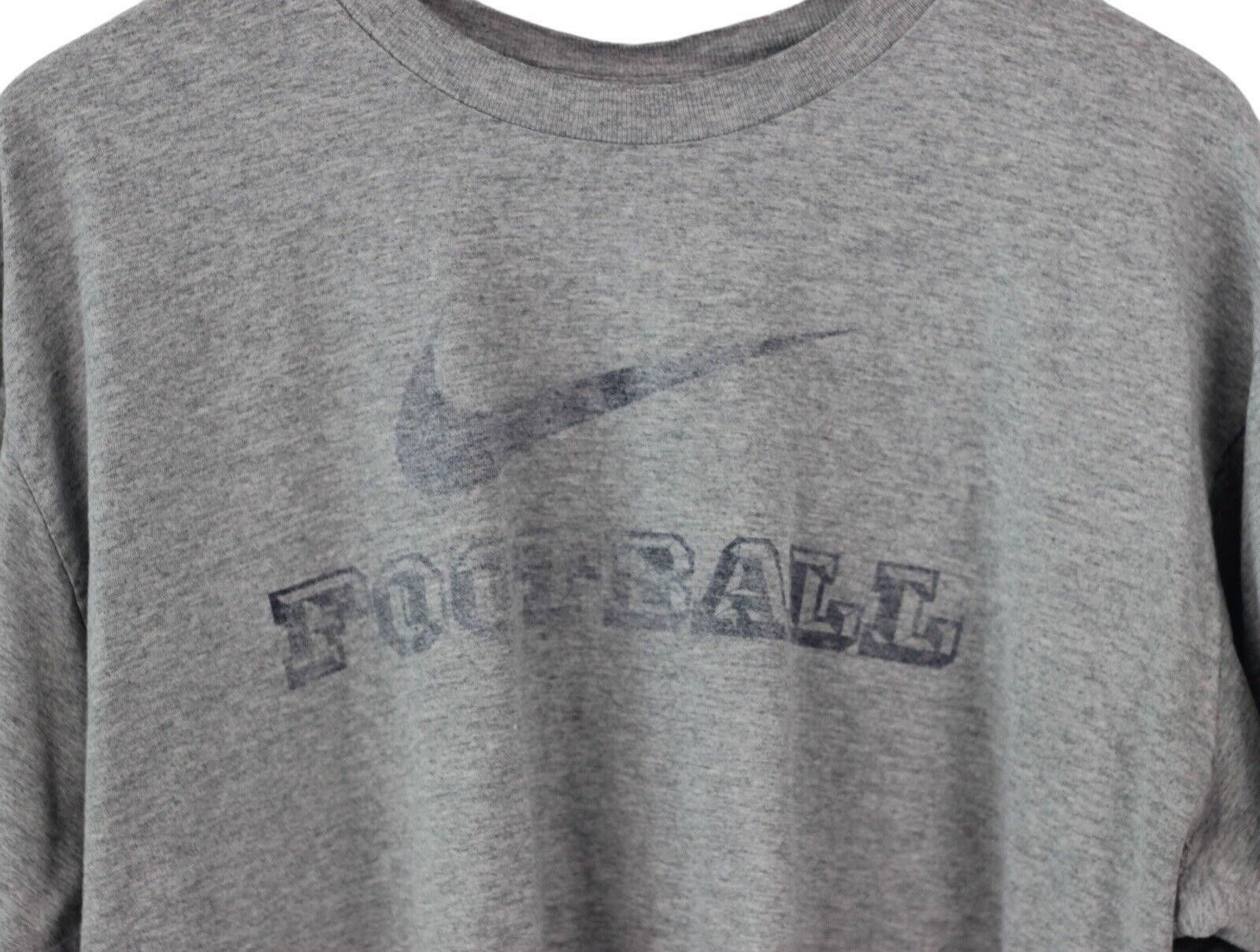 Nike Vintage Nike Football Heather Grey T Shirt Y2K Size XL Size US XL / EU 56 / 4 - 2 Thumbnail