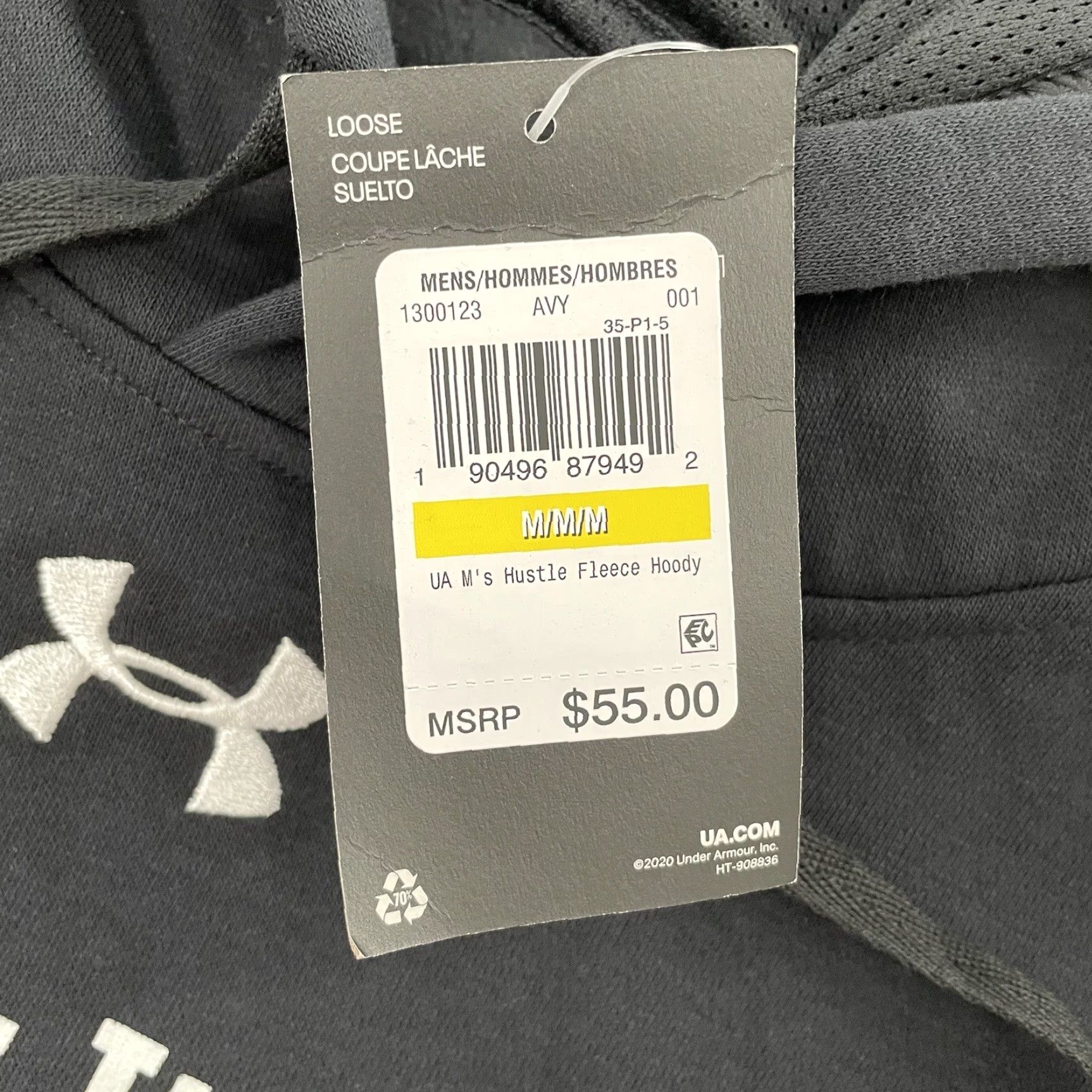 Under Armour Under Armour Black Medium Adult Men Hoodie Sweatshirt Fleece Hoody Hooded Pullover Sweater Size US M / EU 48-50 / 2 - 4 Thumbnail