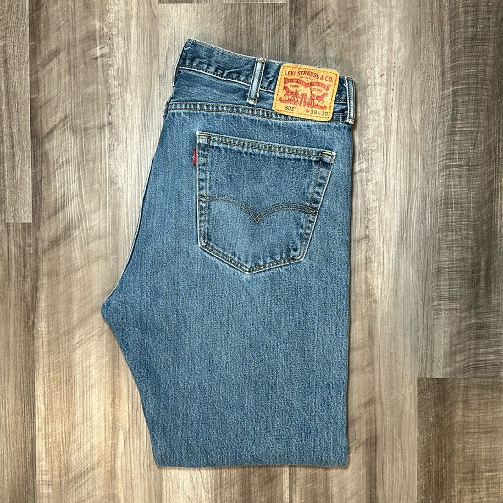 Levi's Levi’s 505 Straight Fit Jeans - 38x30 Size US 38 / EU 54 - 1 Thumbnail