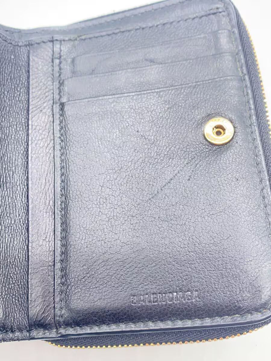 Balenciaga Balenciaga Leather Wallet Black Size ONE SIZE - 7 Thumbnail