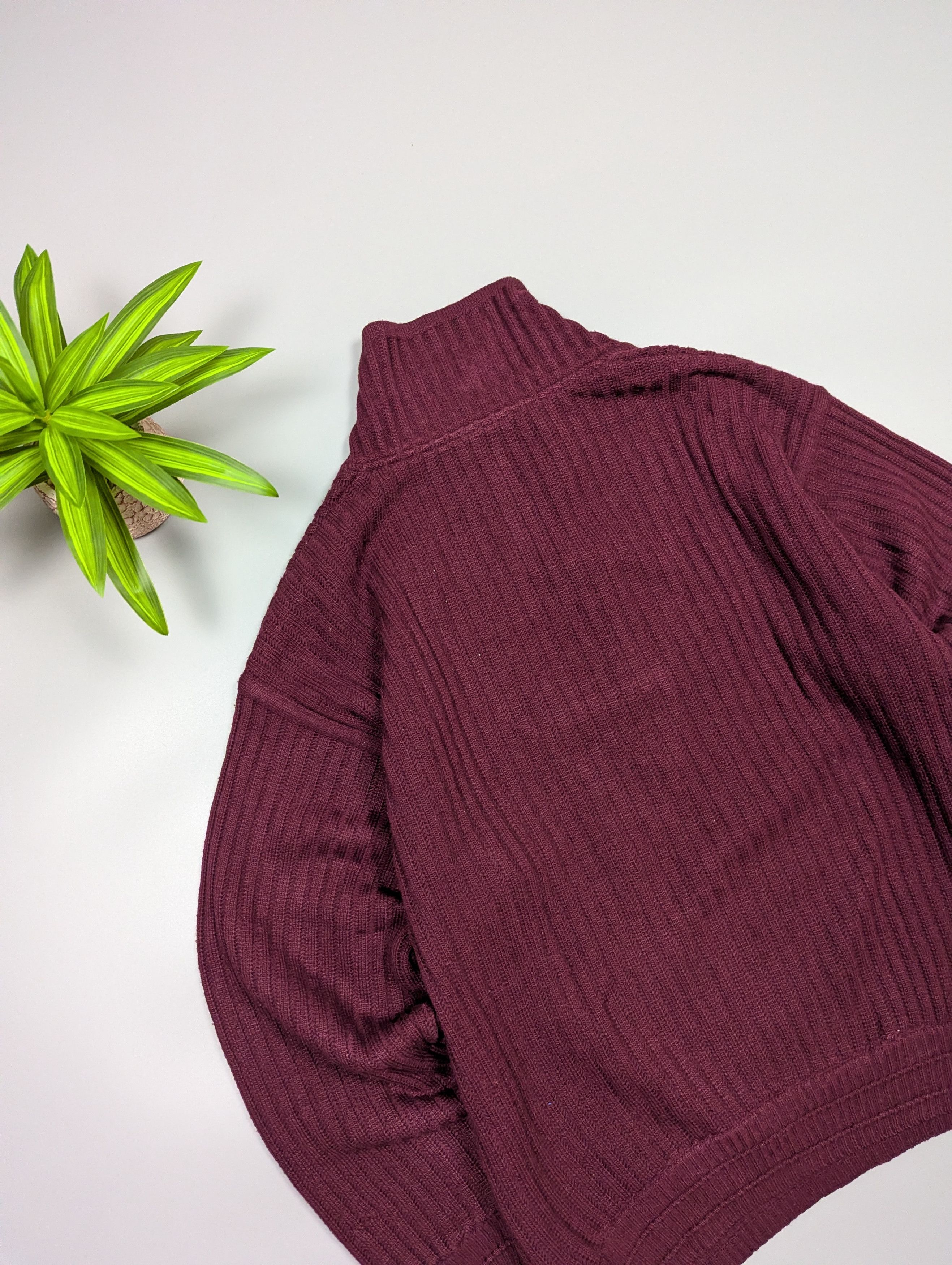 Carlo Colucci Rare 80s Carlo Colucci Germany Wool Sweater Deep Burgundy Size US L / EU 52-54 / 3 - 14 Thumbnail