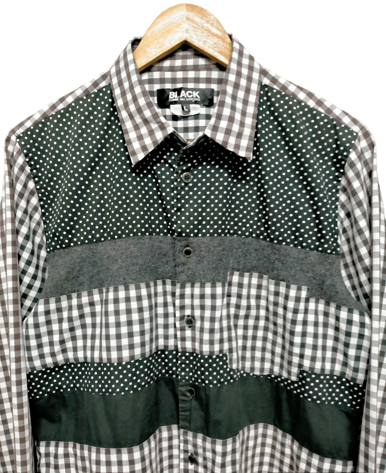 Comme des Garcons Comme des Garcons Patch Work button Shirt Office Size US L / EU 52-54 / 3 - 2 Thumbnail