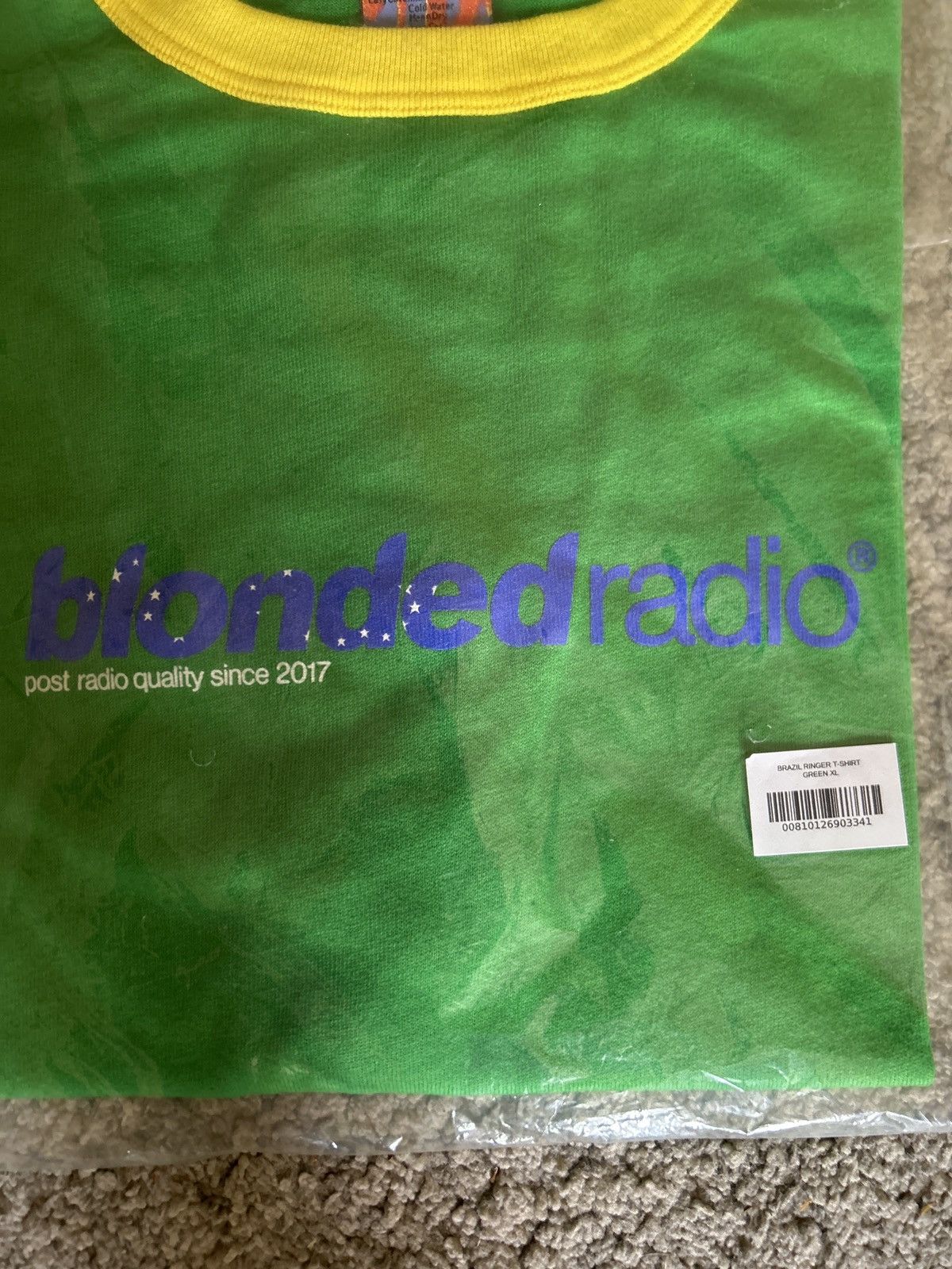 Frank Ocean SEALED Blonded Radio Brazil Ringer Tee Size US XL / EU 56 / 4 - 3 Thumbnail