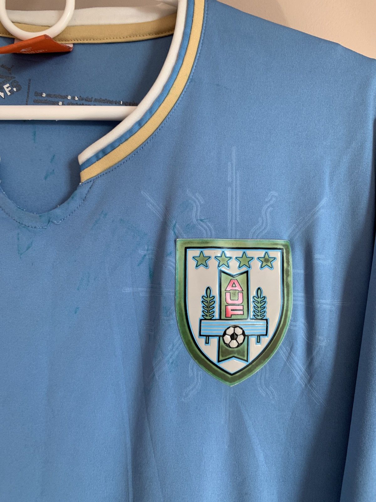 Puma Uruguay Home Football Shirt Puma Soccer Jersey Size M Size US M / EU 48-50 / 2 - 7 Thumbnail