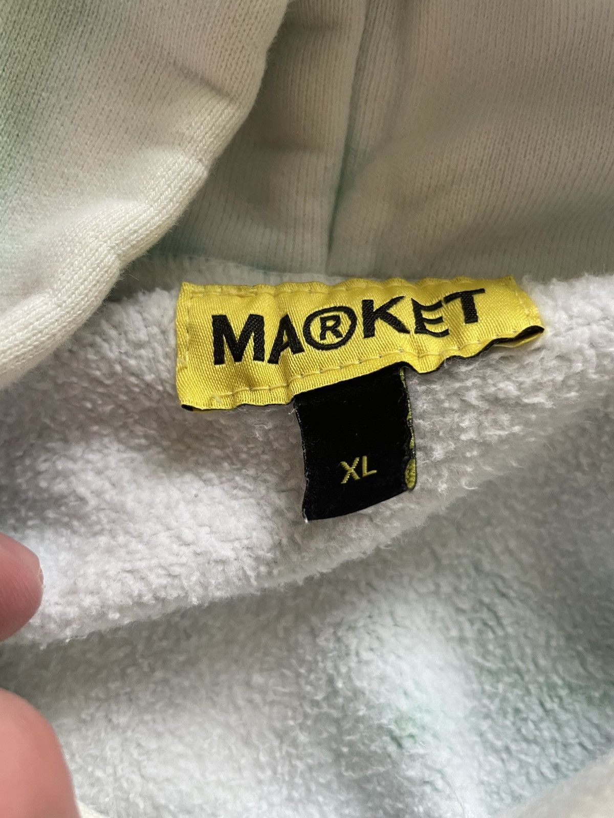 Market Market Growth Tie Dye Hoodie 'Green Stripe Tie Dye' Size US XL / EU 56 / 4 - 3 Thumbnail