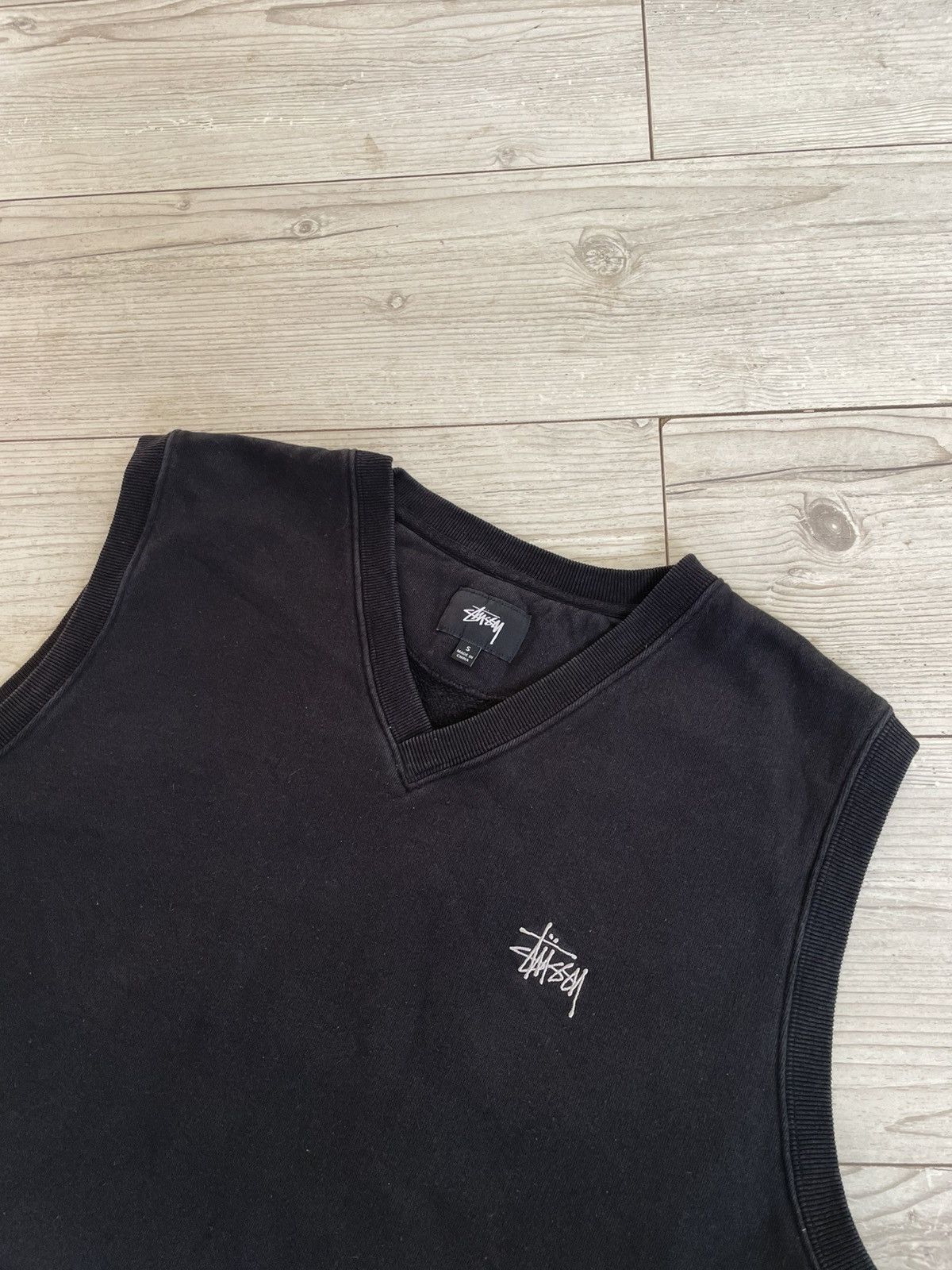 Stussy × Vintage Stussy Fleece Sweater Vest Size US S / EU 44-46 / 1 - 8 Thumbnail