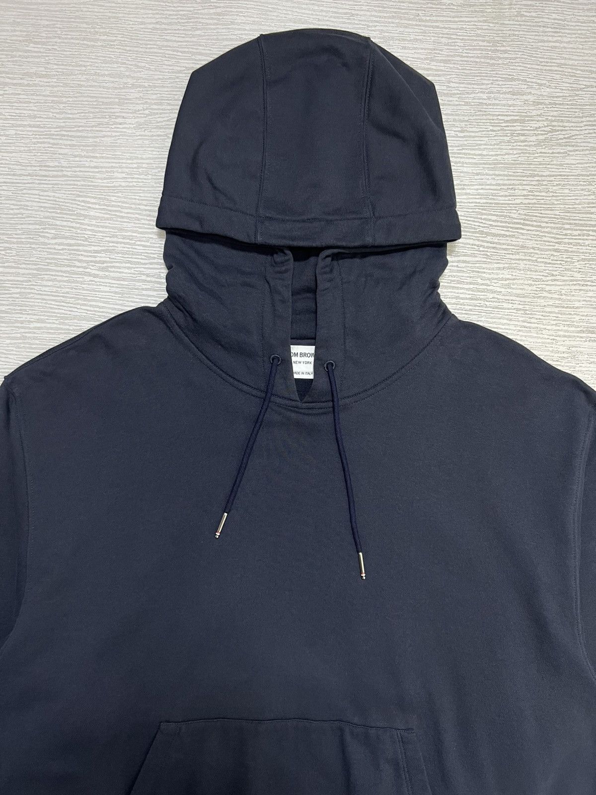 Thom Browne Thom Browne - Navy Blue Pullover Hoodie Size US L / EU 52-54 / 3 - 8 Thumbnail