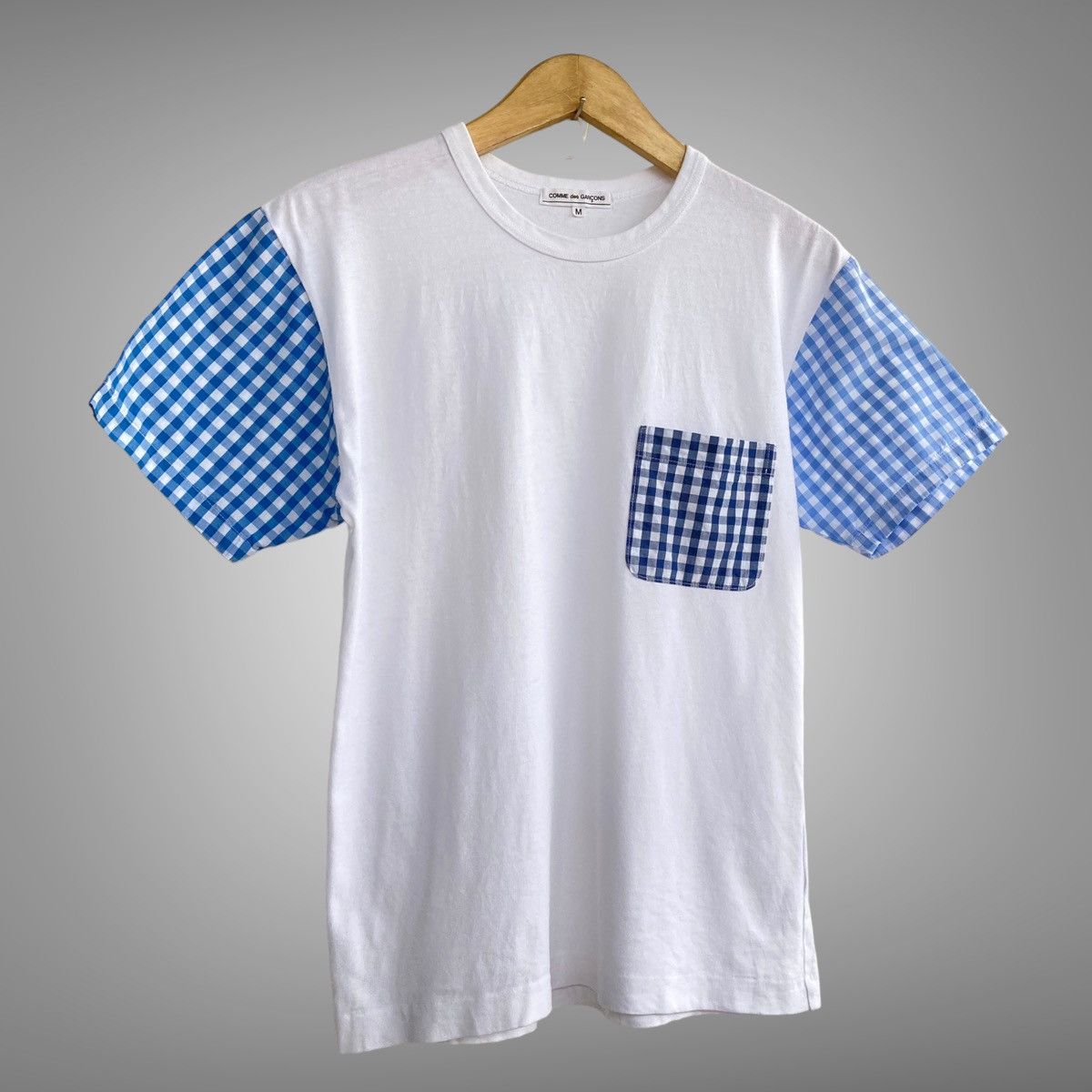 Comme des Garcons × Comme des Garcons SHIRT 📢SENDOFFERS📢Comme Des Garcons Gingham Plaid Pocket Tee Size US M / EU 48-50 / 2 - 2 Thumbnail