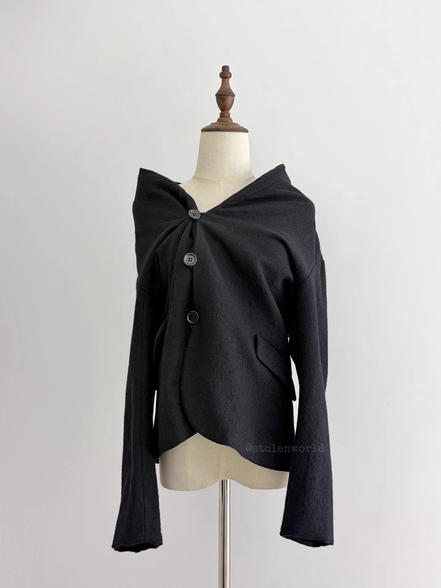 Issey Miyake Issey Miyake Plantation Side Placket Wool Jacket Size M / US 6-8 / IT 42-44 - 7 Thumbnail
