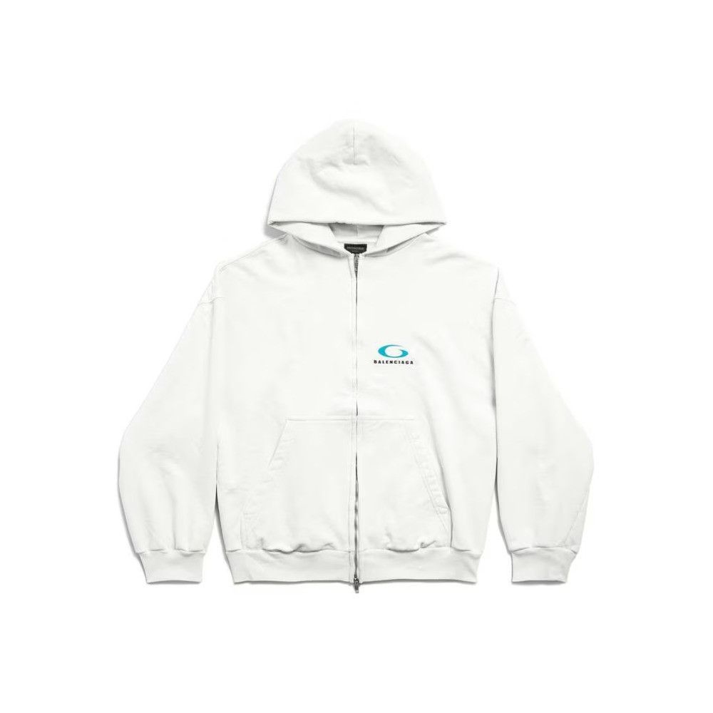 Balenciaga o1la1rc1a0725 Loop Sports Icon Zip-Up Hoodie Regular Fit Size US M / EU 48-50 / 2 - 1 Thumbnail