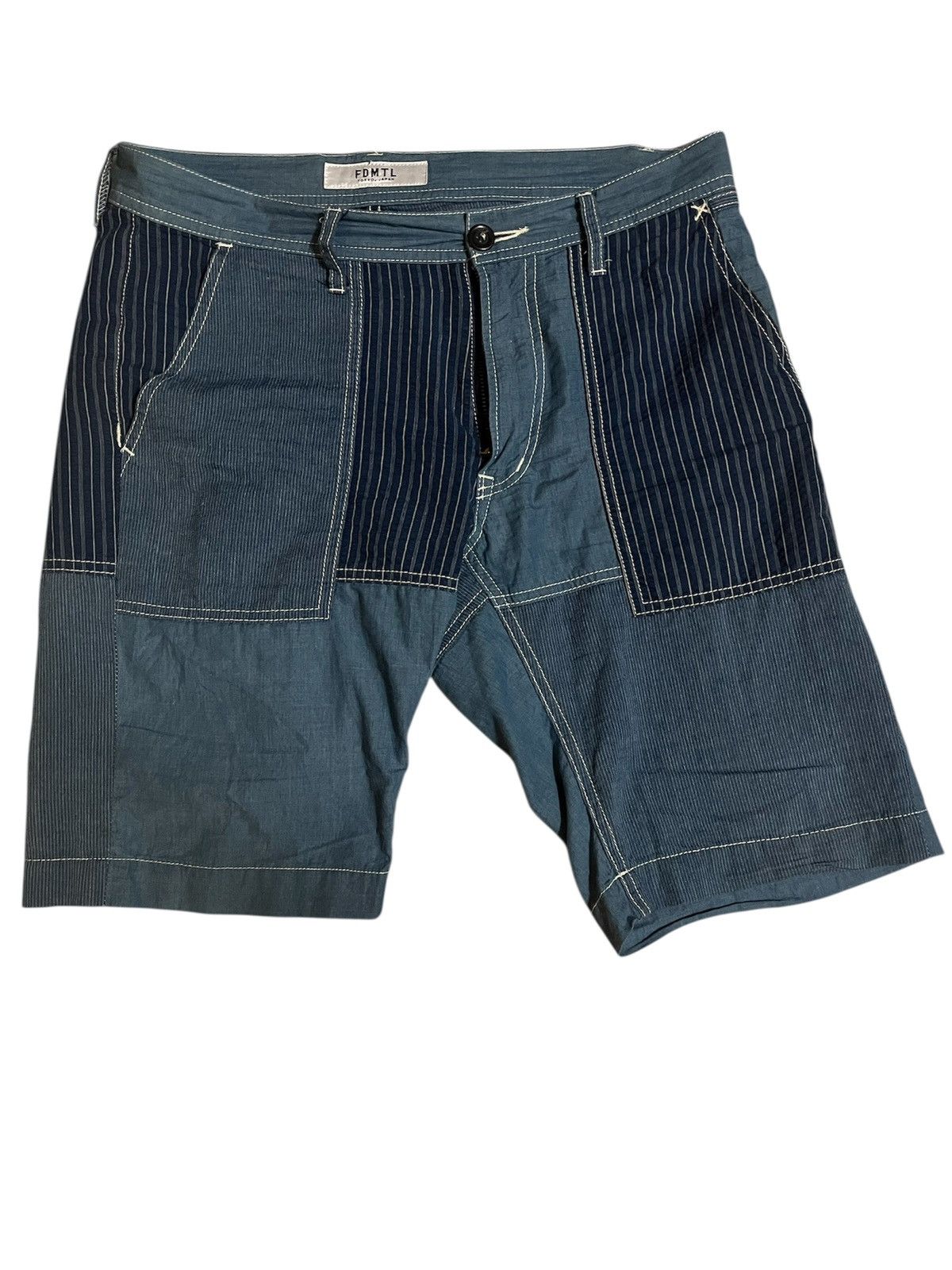FDMTL FDMTL Sashiko Shorts Made in Japan Size US 34 / EU 50 - 1 Thumbnail