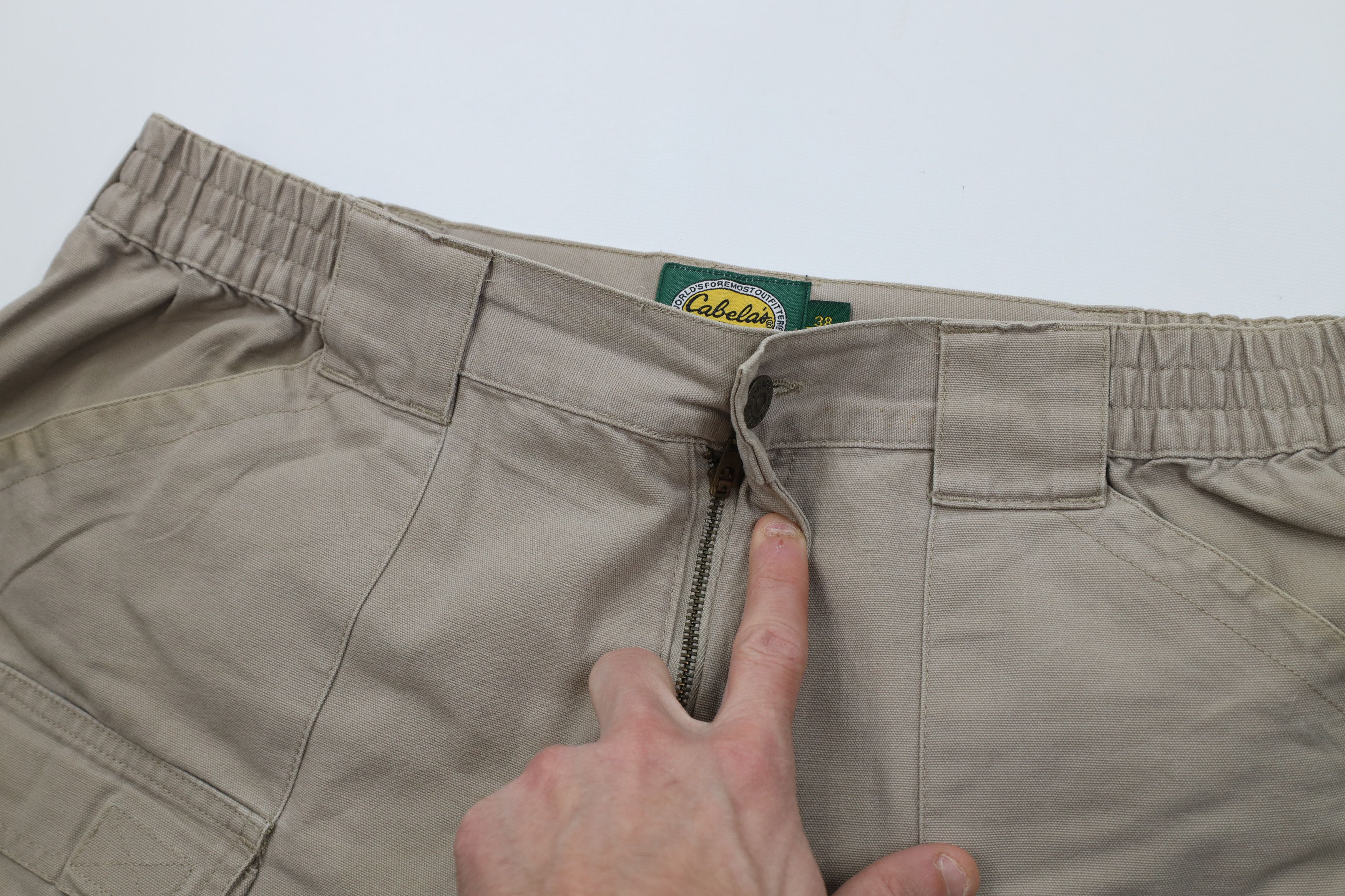 Cabelas Vintage 90s Y2K Cabelas Above Knee Trekking Cargo Shorts Size US 38 / EU 54 - 7 Thumbnail