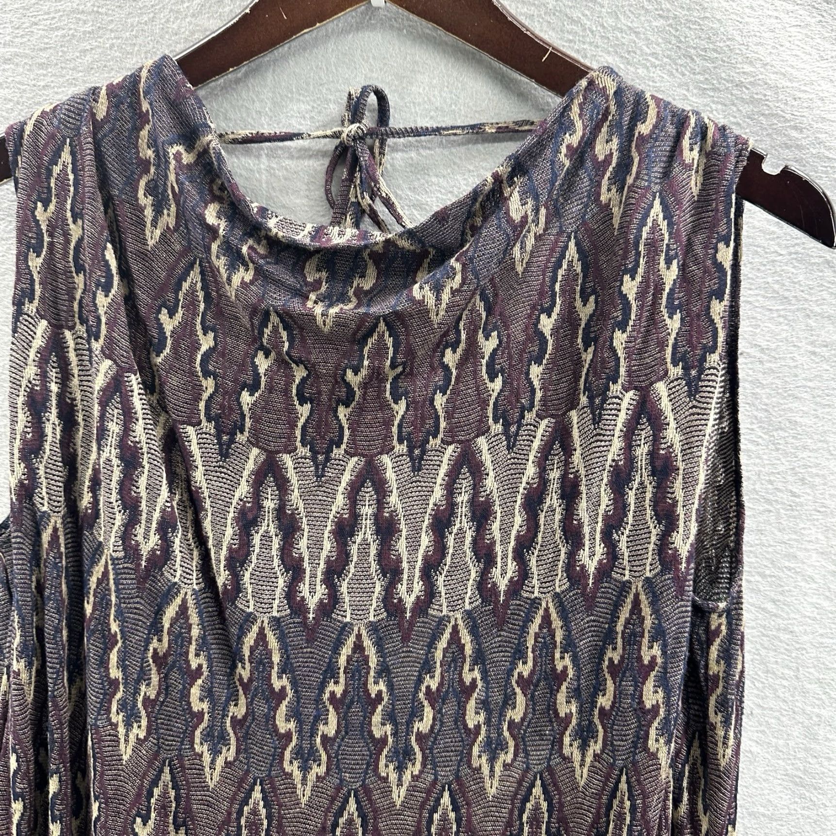 Isabel Marant Isabel Marant Etoile Dress 2 Small Womens Ikat Print Knit Sleeveless Quiet Lux Size S / US 4 / IT 40 - 4 Thumbnail