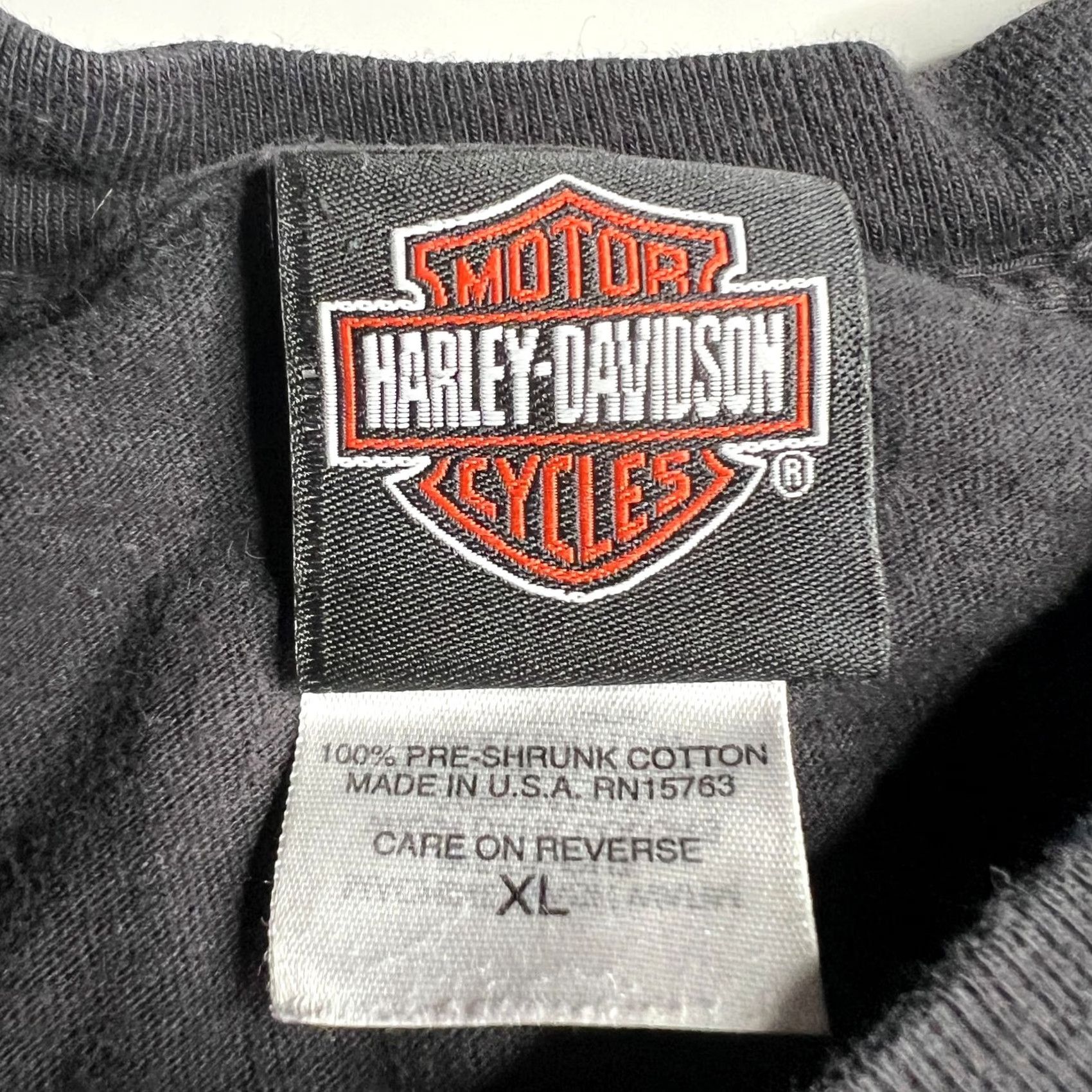 Harley Davidson VINTAGE Harley-Davidson T-Shirt Black XL Shift Happens Made in USA 2007 Men Short Sleeve Cotton Mens XS? Size US XL / EU 56 / 4 - 5 Thumbnail