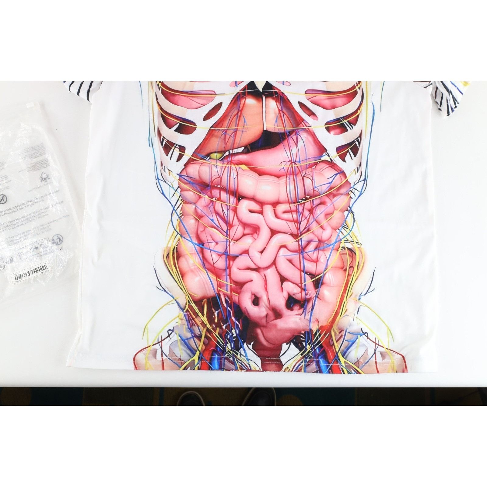 Vintage Deadstock Vintage Streetwear All Over Print Anatomy T-Shirt Size US XL / EU 56 / 4 - 11 Thumbnail