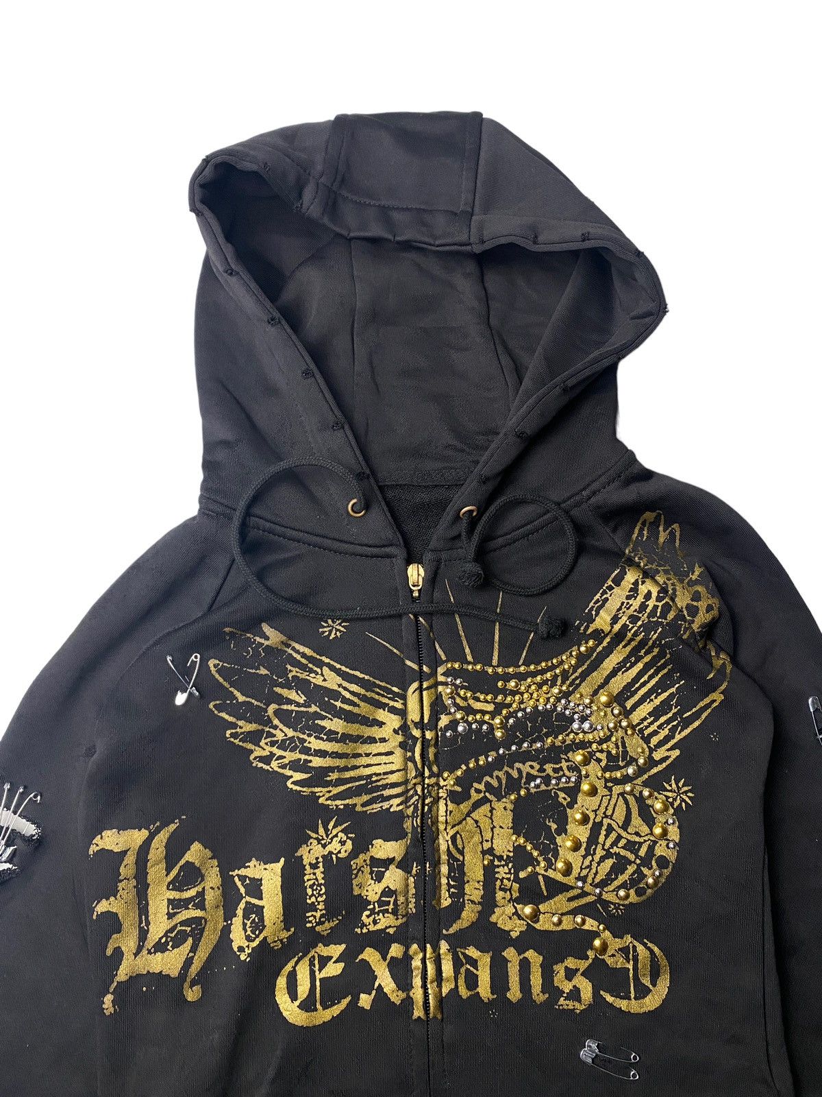 Beauty Beast Ghost of Glamour Pinned Studded Tribal Hoodie Size US XS / EU 42 / 0 - 3 Thumbnail