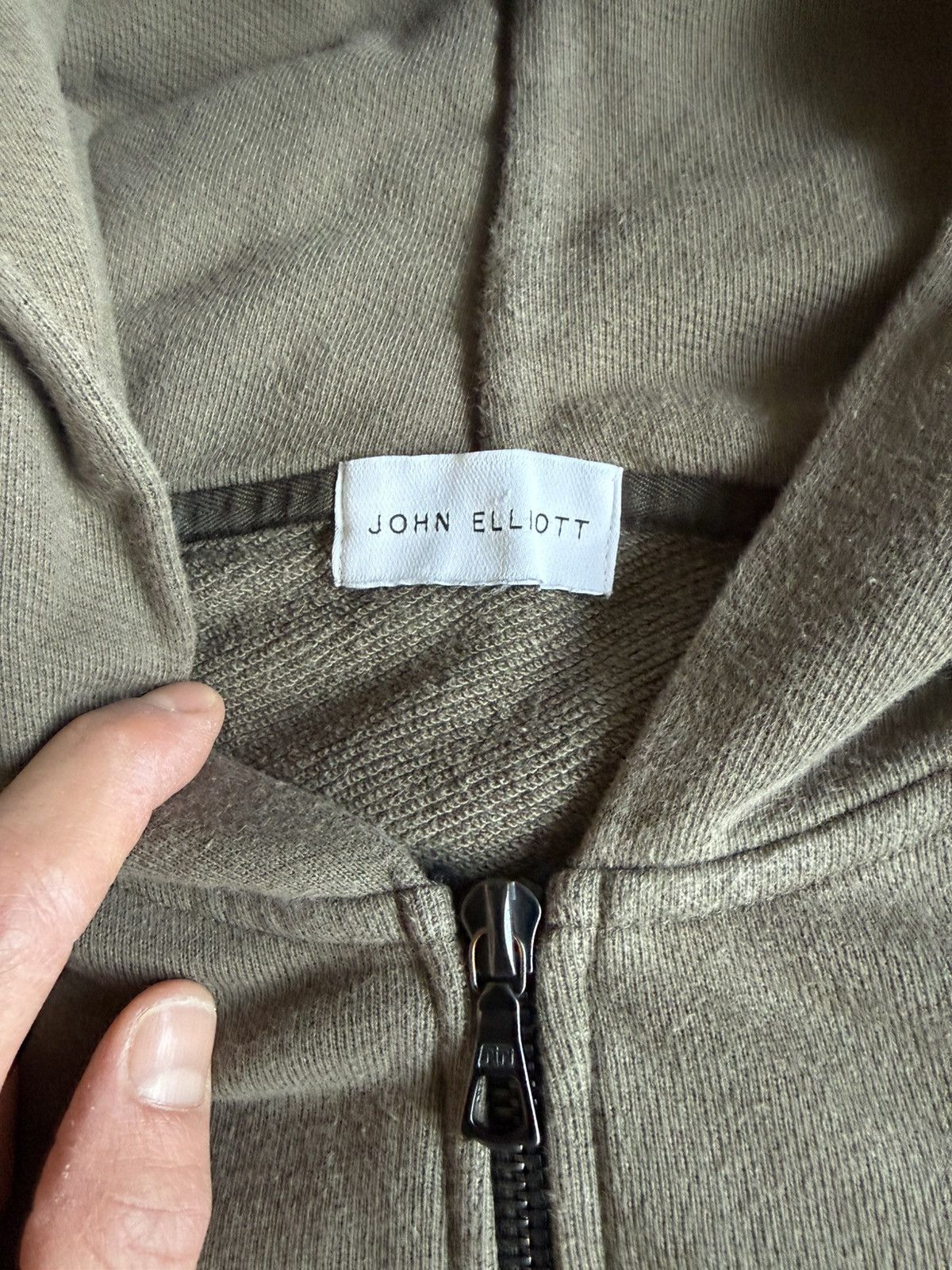 John Elliott John Elliott Hoodie Size 2 Green/brown Quarter Zip Size US M / EU 48-50 / 2 - 2 Thumbnail