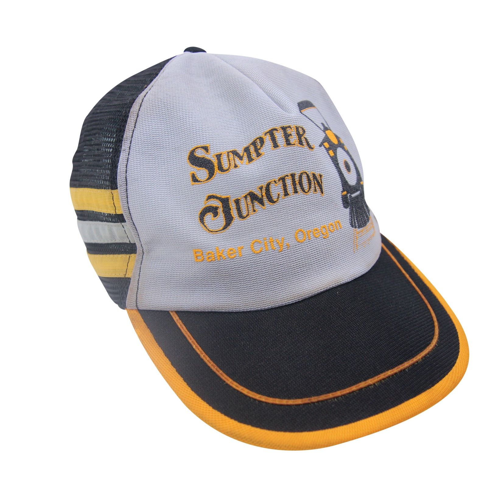 Vintage Vintage 3 Stripe Sumpter Junction Train Station Trucker Hat Size ONE SIZE - 2 Thumbnail