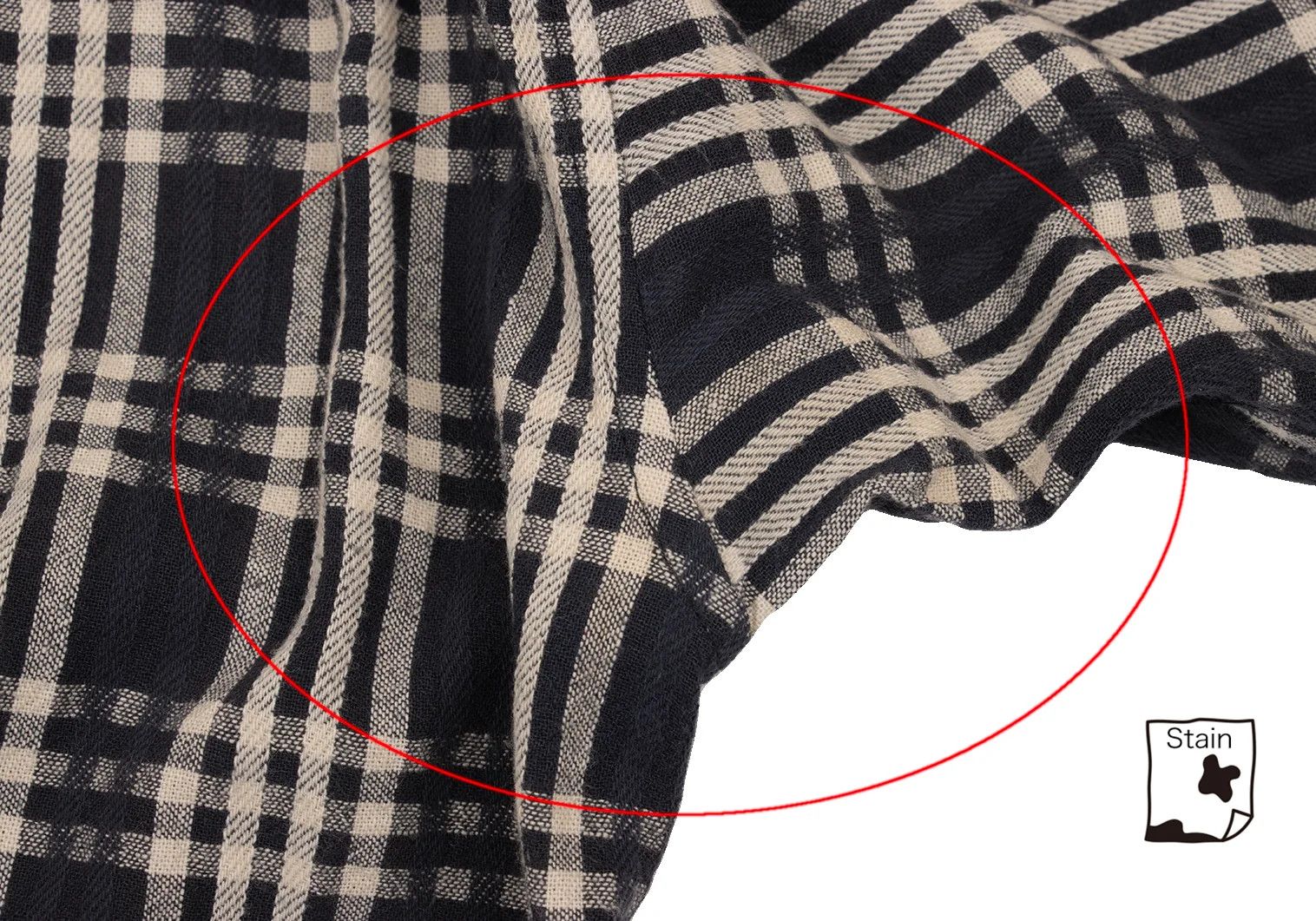 Issey Miyake Cotton Check Band Collared Shirt in Black Cream, M Size US M / EU 48-50 / 2 - 16 Thumbnail