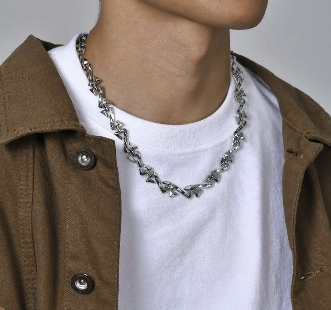 Vintage Z Shaped Chain Necklace Size ONE SIZE - 1 Thumbnail