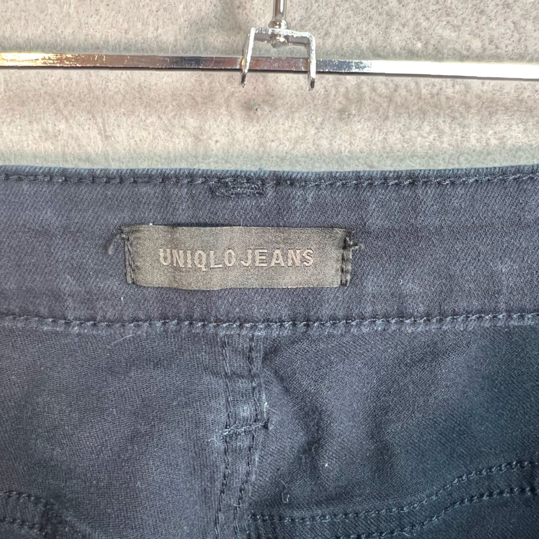 Uniqlo Uniqlo Womens Stretch Skinny Jeans 32 x 34 Navy Blue Cotton Blend Size 24" / US 00 / IT 34 - 3 Thumbnail