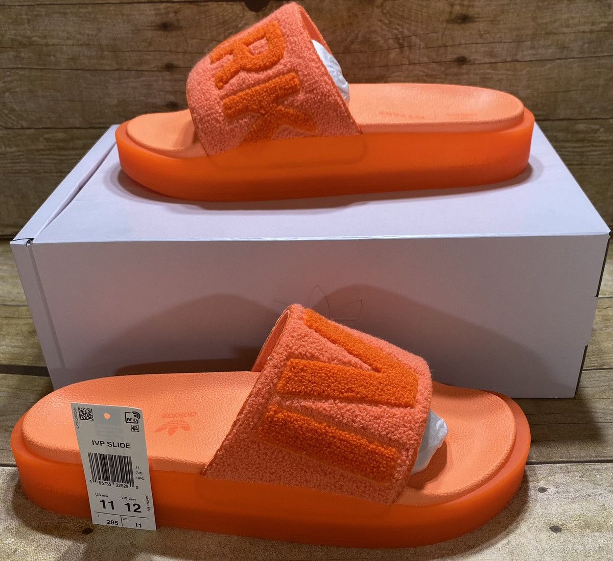 Adidas Adidas Beyonce Ivy Park Creaming Orange Slides Grailed
