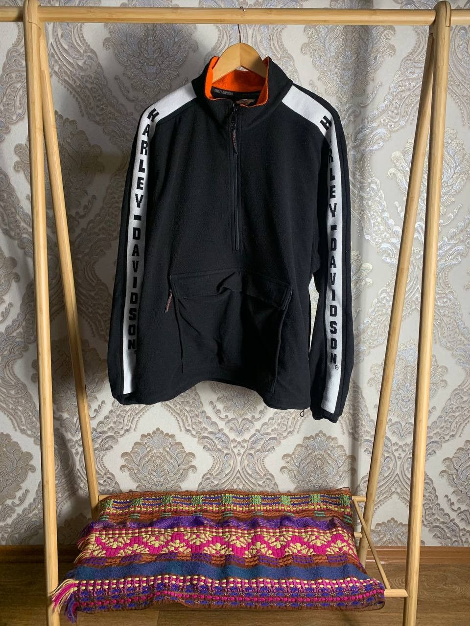 Harley Davidson Vintage Harley Davidson Fleece Jacket Motorcycle Y2K 90s Size US L / EU 52-54 / 3 - 1 Thumbnail