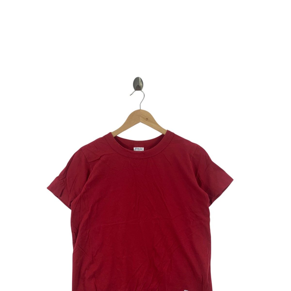 Orcival Vintage ORCIVAL PARIS FRANCE Minimalist Design Red Tee Shirt Size L / US 10 / IT 46 - 2 Thumbnail