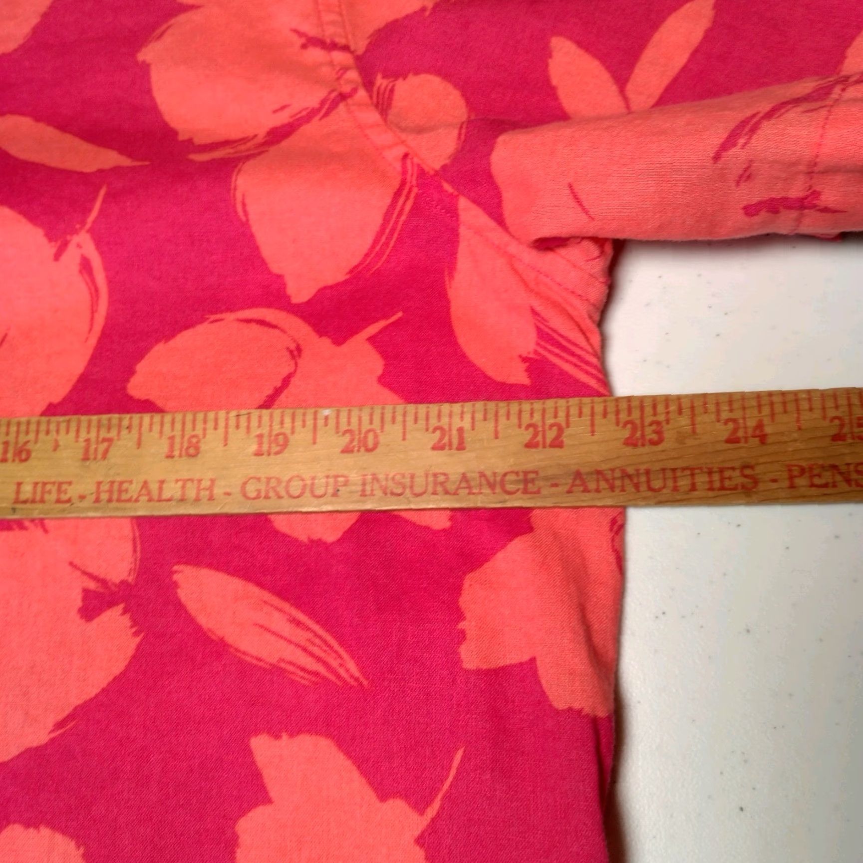 Gap Gap Linen Blend Shirt Men L Pink Salmon Floral Beach Surf Vacation Shirt Size US L / EU 52-54 / 3 - 6 Thumbnail