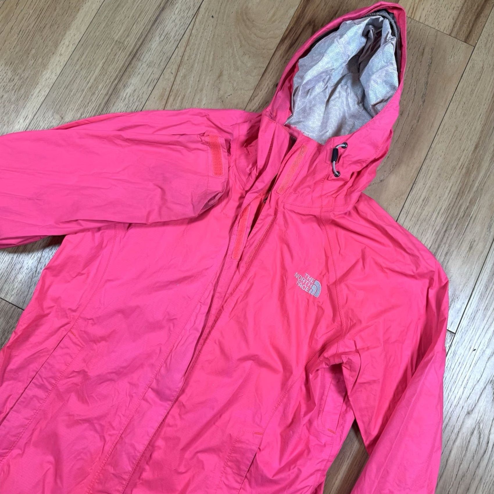 The North Face The North Face Jacket Womens Small Logo Full Zip Hyvent 2.5L Windbreaker Raincoat Pink S Womens Size S / US 4 / IT 40 - 3 Thumbnail