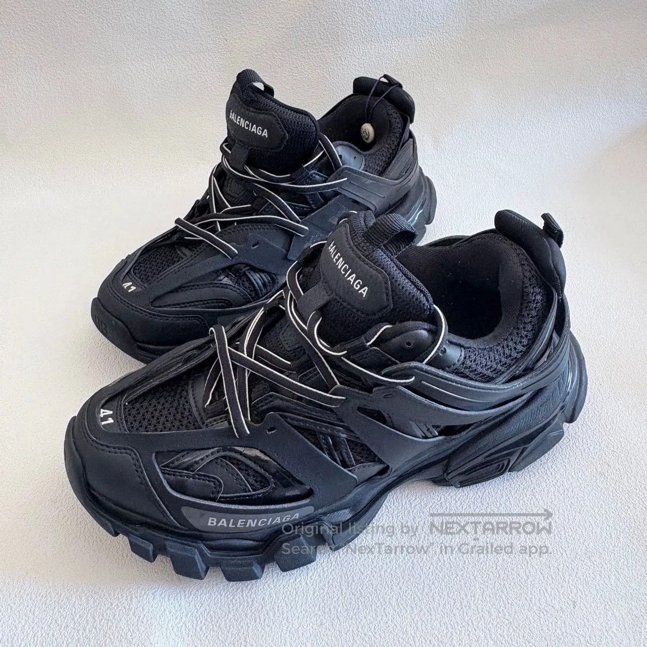 Balenciaga balenciaga track 1.0 black sneakers for men. Size US 8 / EU 41 - 1 Thumbnail