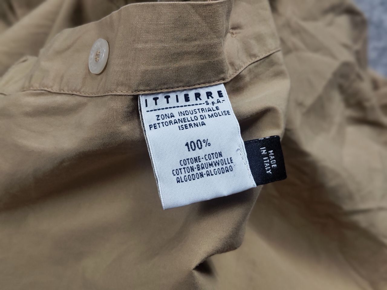 Dolce & Gabbana Vintage Dolce & Gabbana Logo Beige Cotton Button Shirt Size US L / EU 52-54 / 3 - 18 Thumbnail