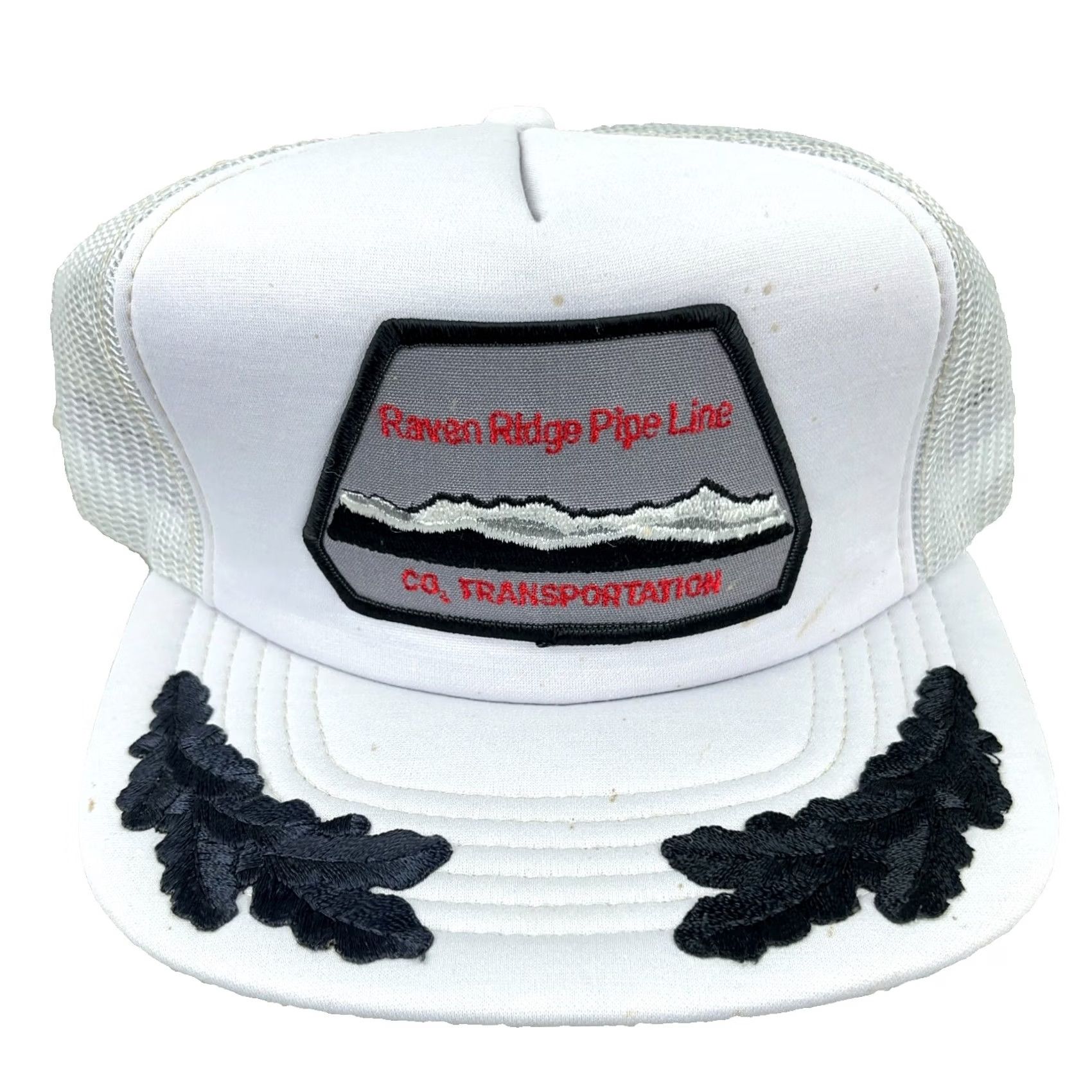 GAS VINTAGE Raven Ridge Trucker Hat Cap Snapback Oil Gas Petroleum 90s LL Gray Men Size ONE SIZE - 2 Thumbnail