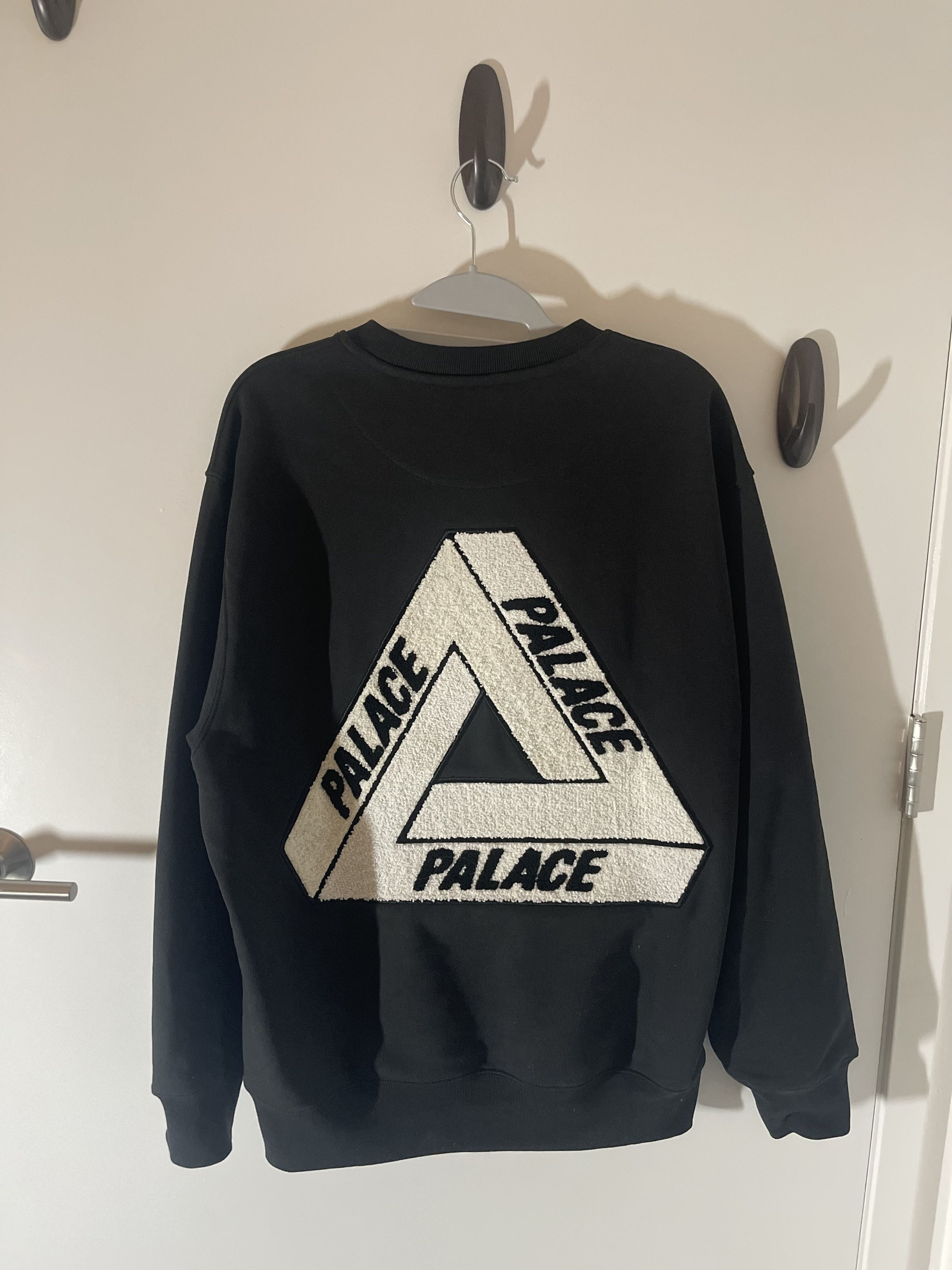 Palace PALACE FLEECE TRI-FERG CREW BLACK | Grailed