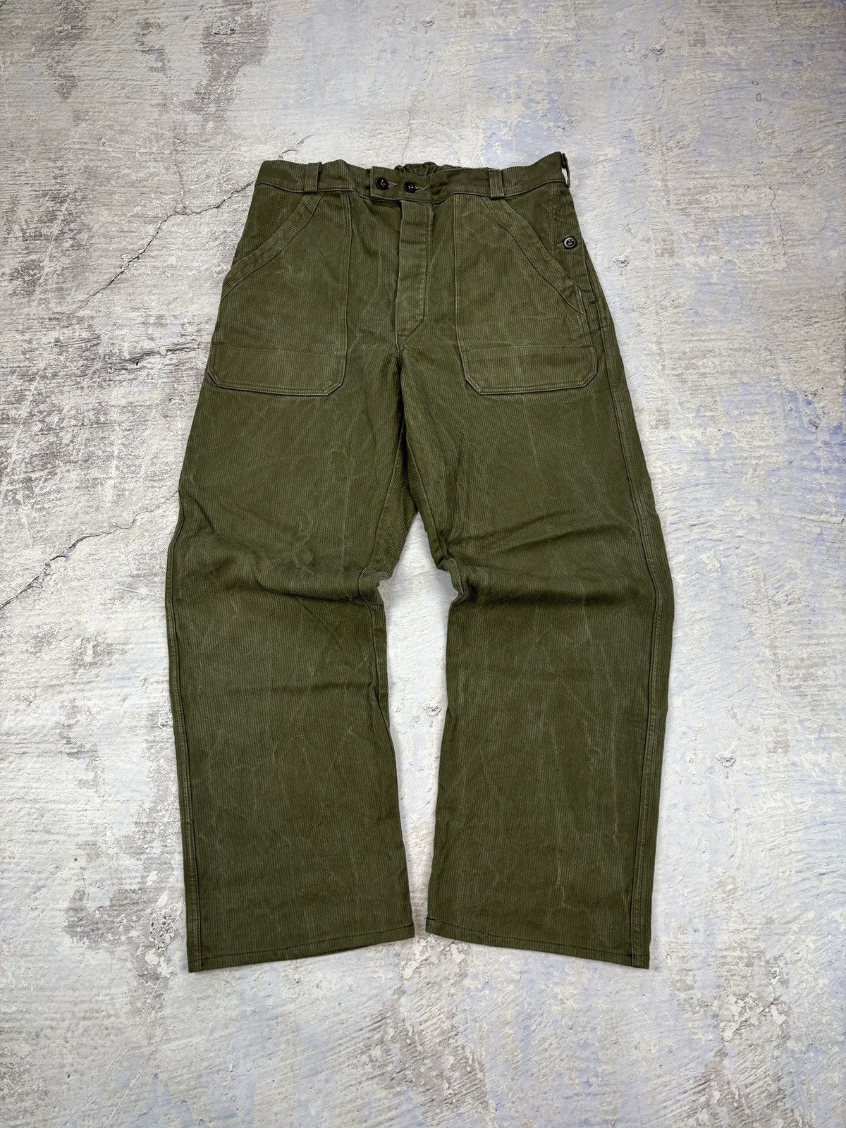 Vintage Vintage military style pants khaki green mens Size US 34 / EU 50 - 5 Thumbnail
