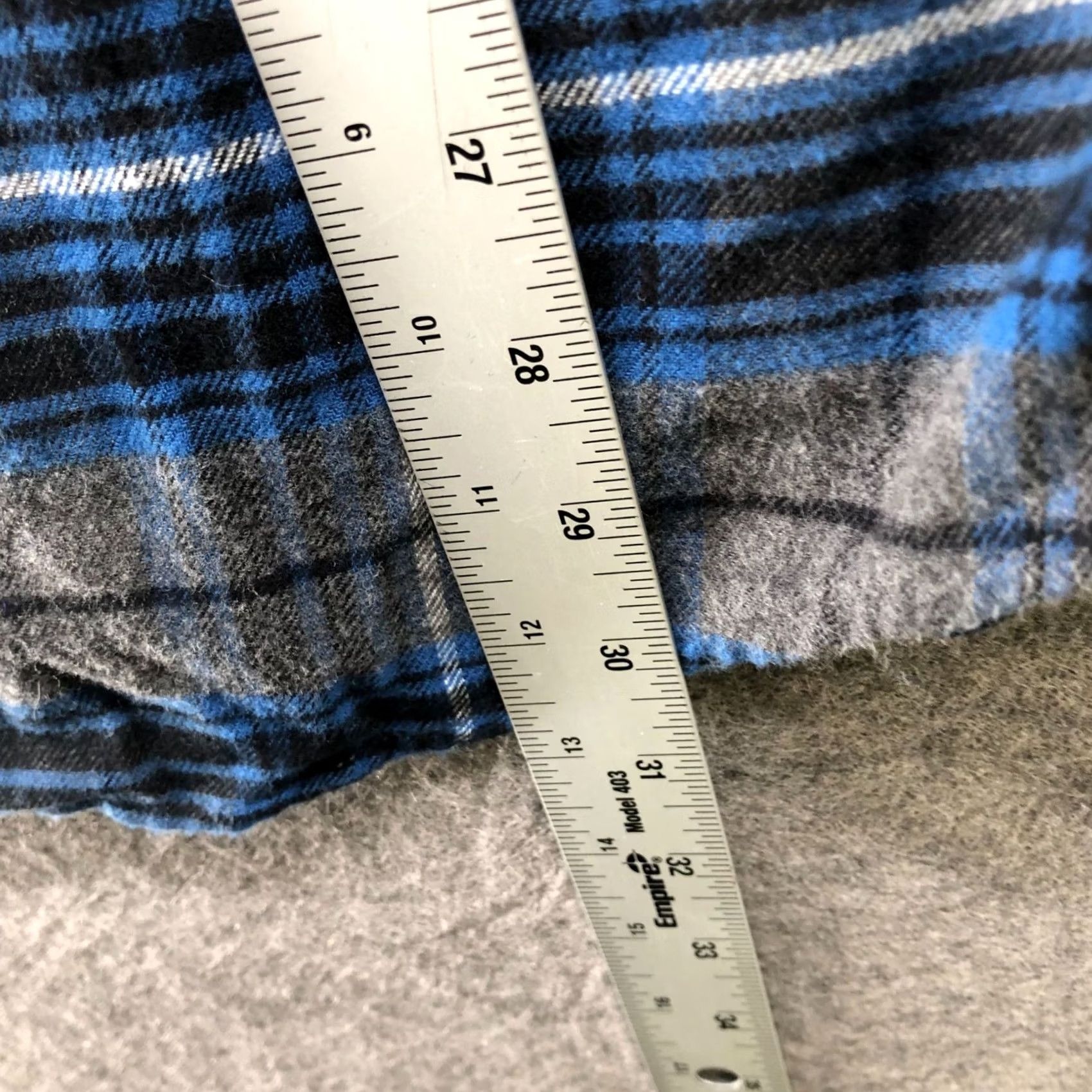 Gap VINTAGE Gap Organic Cotton Flannel Shirt Mens M Blue Gray Plaid Long Sleeve Size US M / EU 48-50 / 2 - 7 Thumbnail