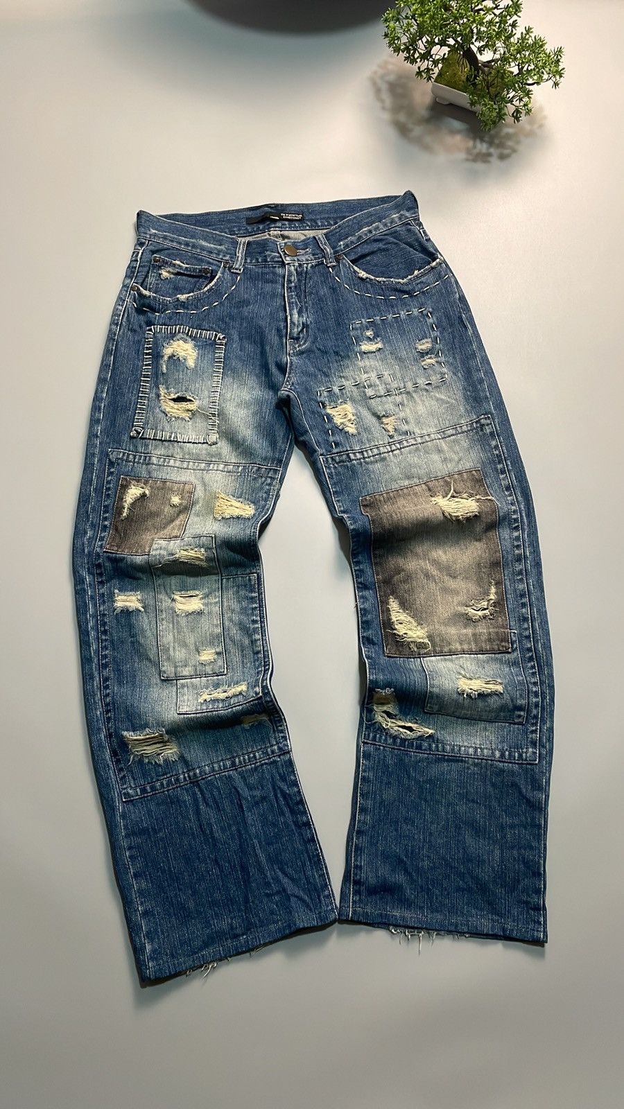 The Original TTU Exhibitionist Ripped Patched Denim