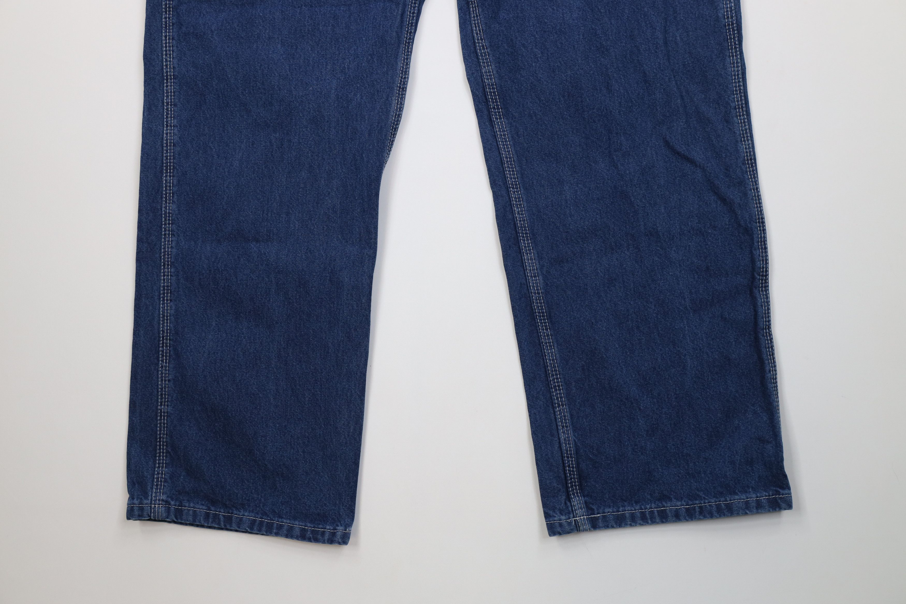 Carhartt Vintage 90s Carhartt Wide Leg Dungaree Denim Jeans Blue USA Size US 34 / EU 50 - 4 Thumbnail