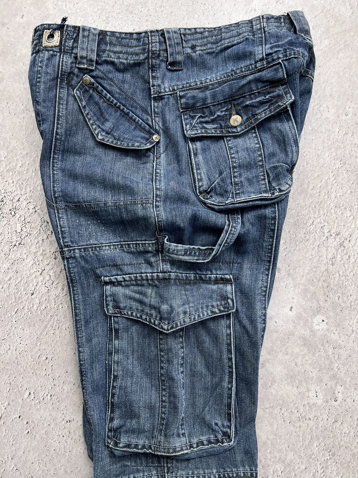 Issey Miyake × Japanese Brand × Tete Homme 2000s Tete Homme Multipocket Bondage Cargo Pants Size US 34 / EU 50 - 7 Thumbnail