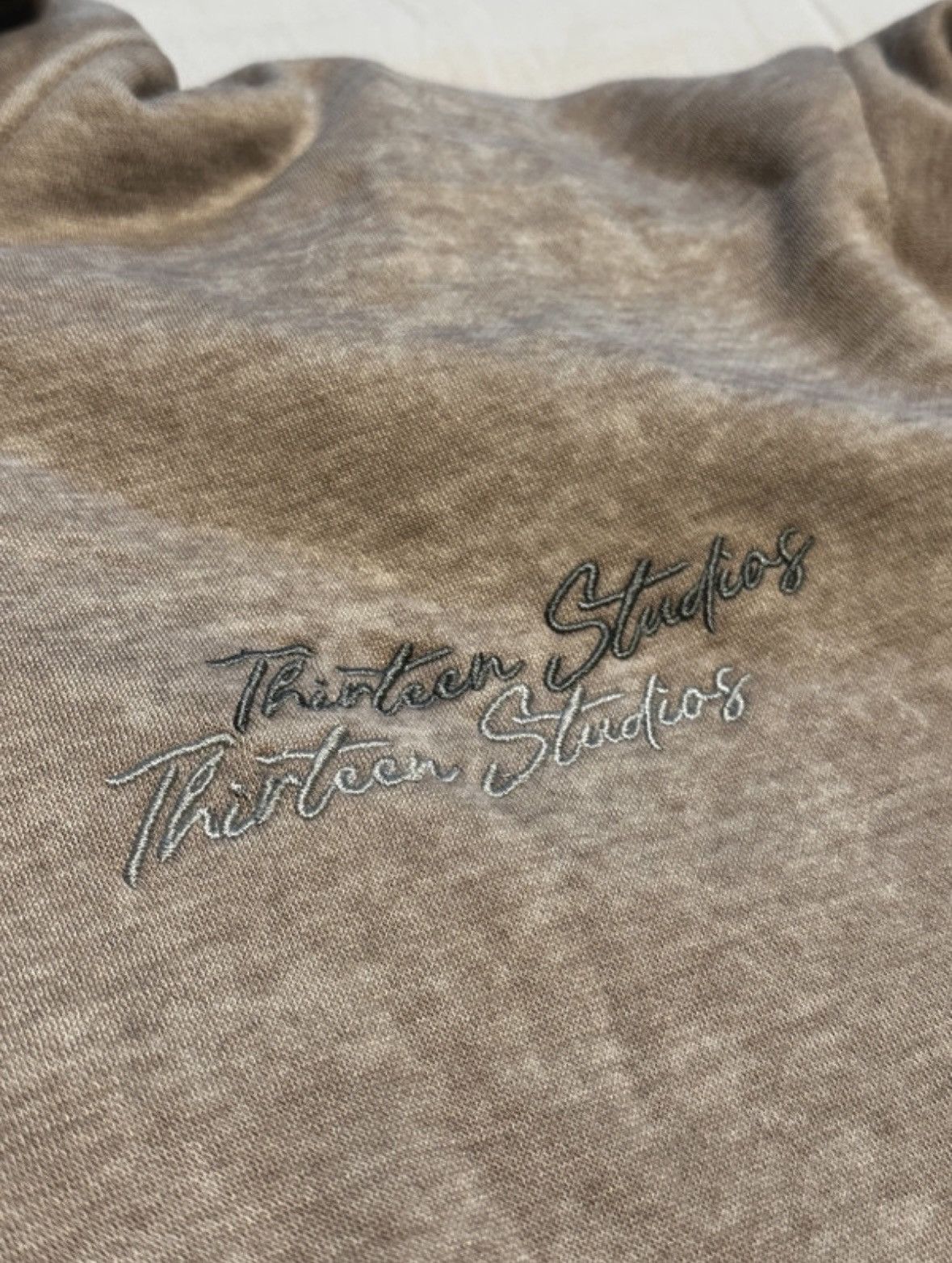 Thirteen Studios Thirteen Studios Grey Double Logo Hooded Sweatshirt Size M Size US M / EU 48-50 / 2 - 2 Thumbnail