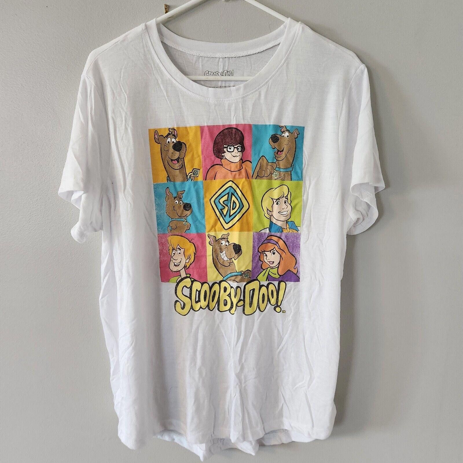 Warner Bros Womens Scooby Doo Short Sleeve Tshirt White Size 3XL Size 3XL / US 20-22 - 1 Thumbnail