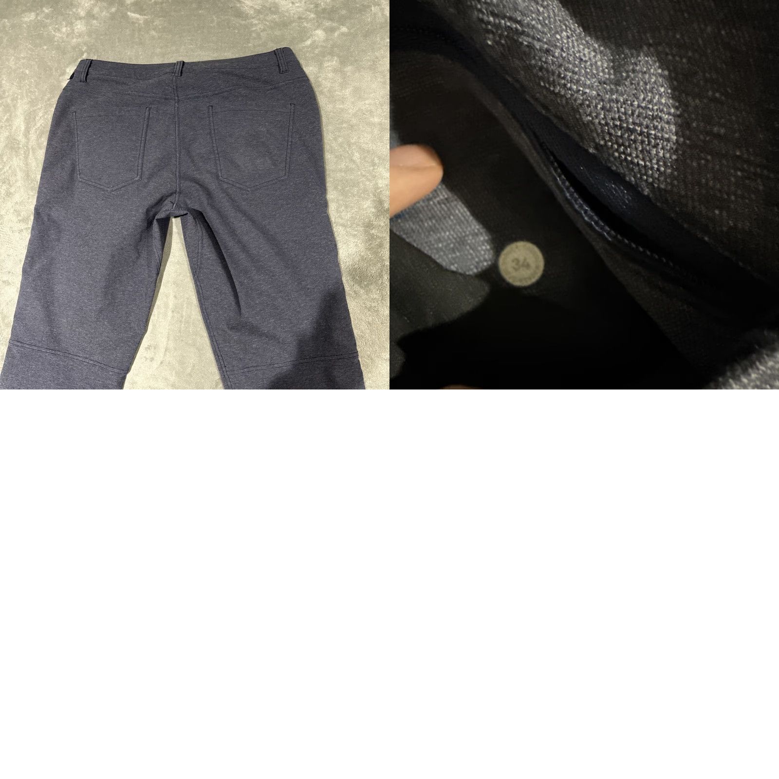 Lululemon Lululemon Pants Mens 34x32 Blue Chino Slim Fit Canvas 34 Inseam Flat Front Zip Pockets Logo Tapered Stretch Casual Size US 34 / EU 50 - 8 Thumbnail