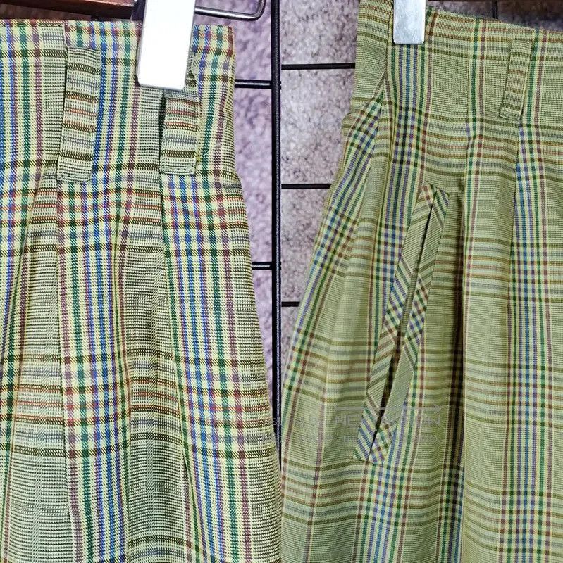 Dior Dior Green Silk Blend Plaid Skirt for Summer . Size 23" - 5 Thumbnail