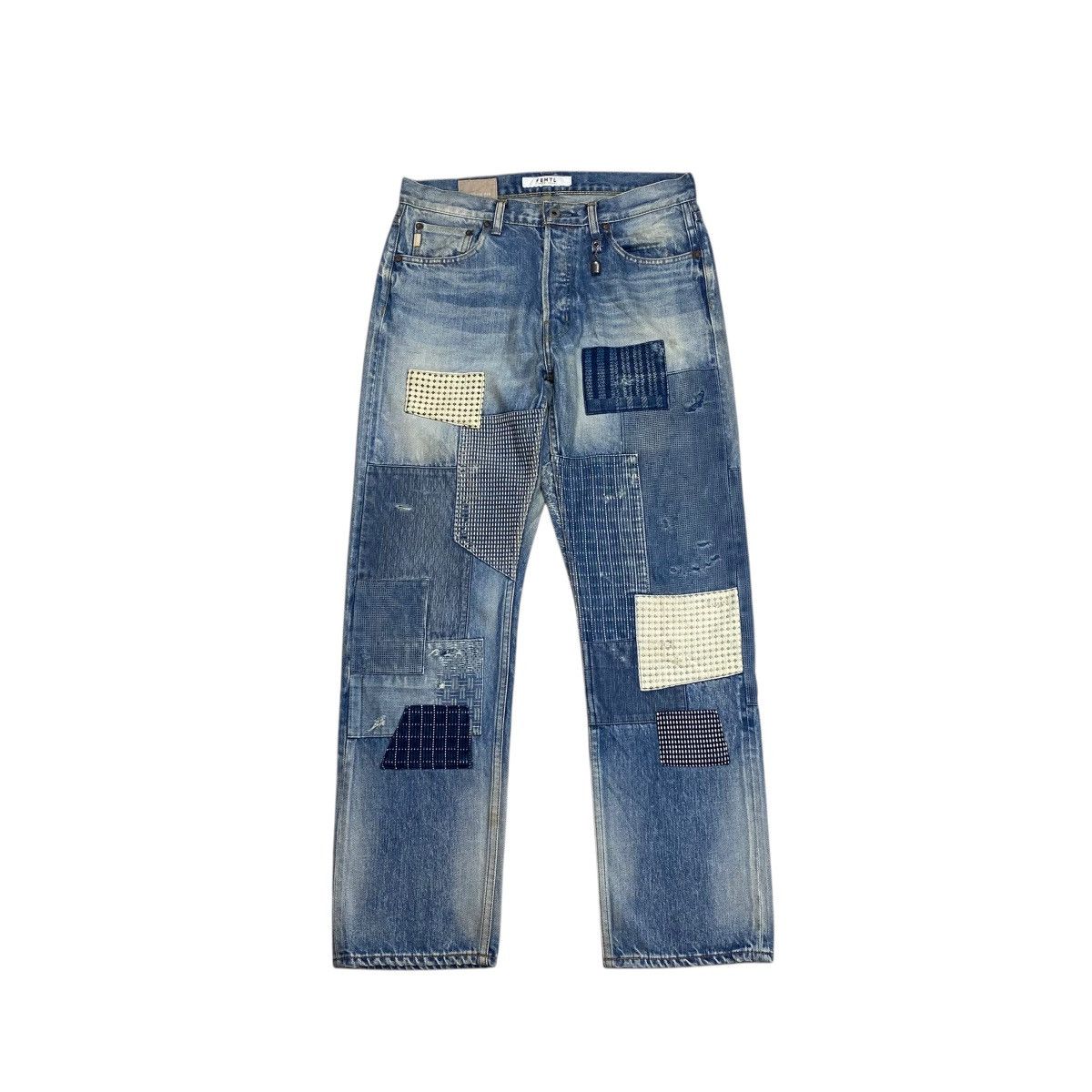 FDMTL FDMTL Patchwork Denim Selvedge Pants Size US 32 / EU 48 - 1 Thumbnail