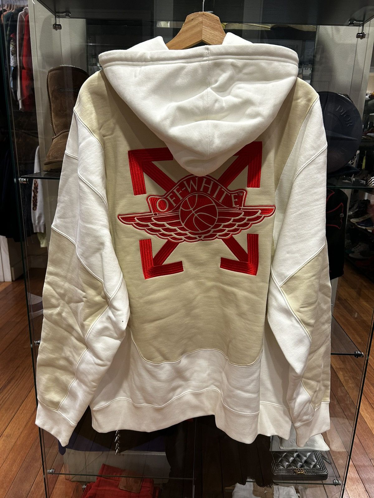 Nike × Off-White Off-White Jordan Hooded Sweatshirt Size US XL / EU 56 / 4 - 2 Thumbnail