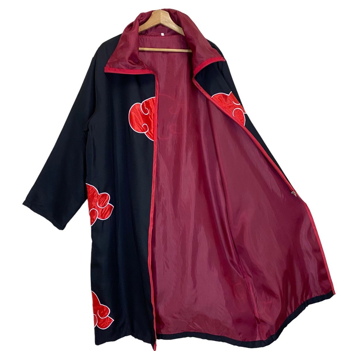 Anime Naruto Akatsuki Cloak Cosplay Costume Jacket Coat Anime Size US XL / EU 56 / 4 - 8 Thumbnail