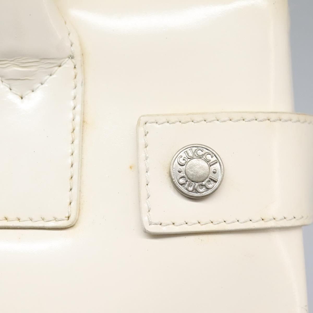 Gucci GUCCI Hand Bag Enamel White Size ONE SIZE - 14 Thumbnail