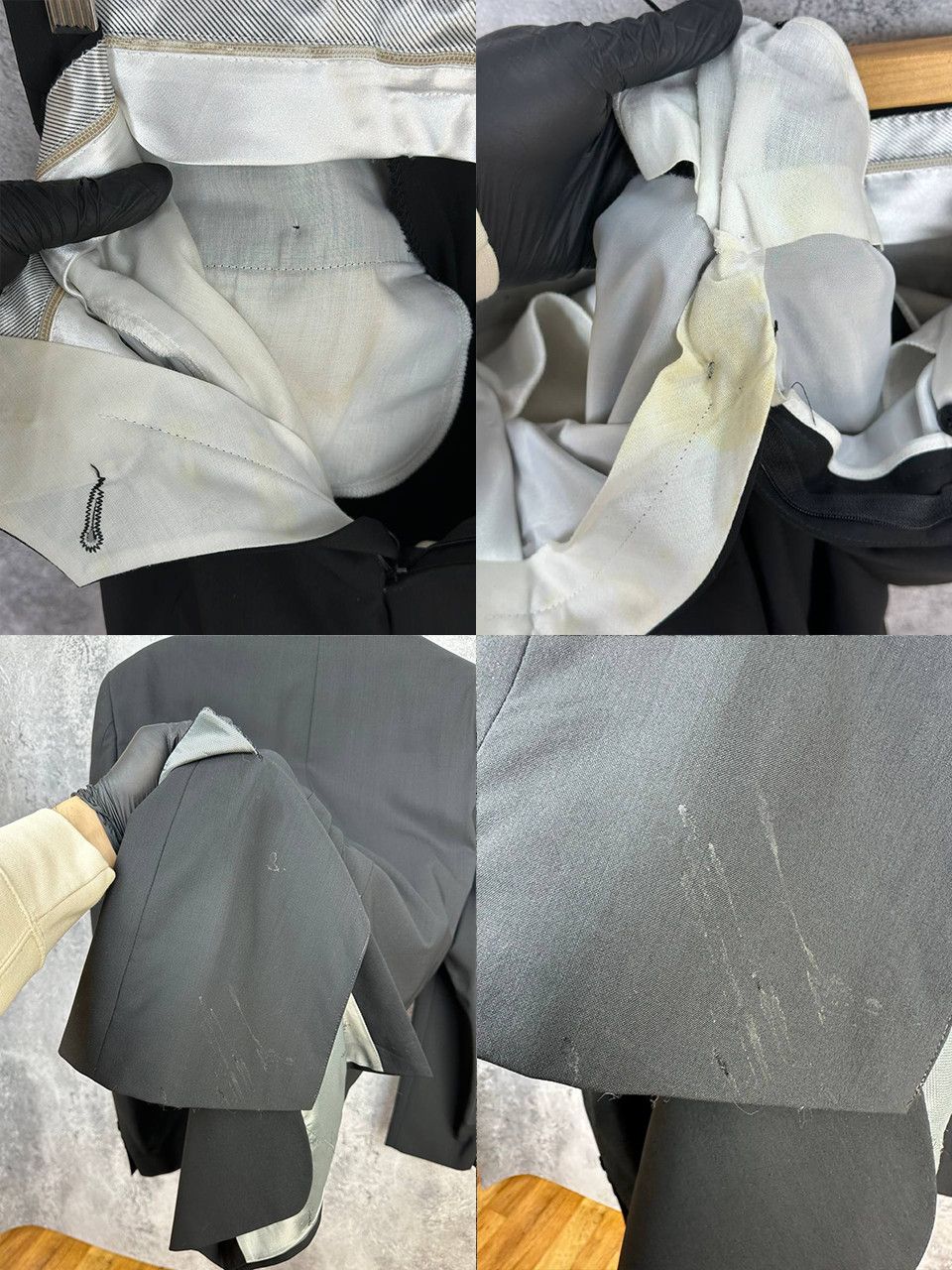 Yves Saint Laurent Yves Saint Laurent Pour Homme Black Wool Suit Made in France Size 42R - 20 Thumbnail