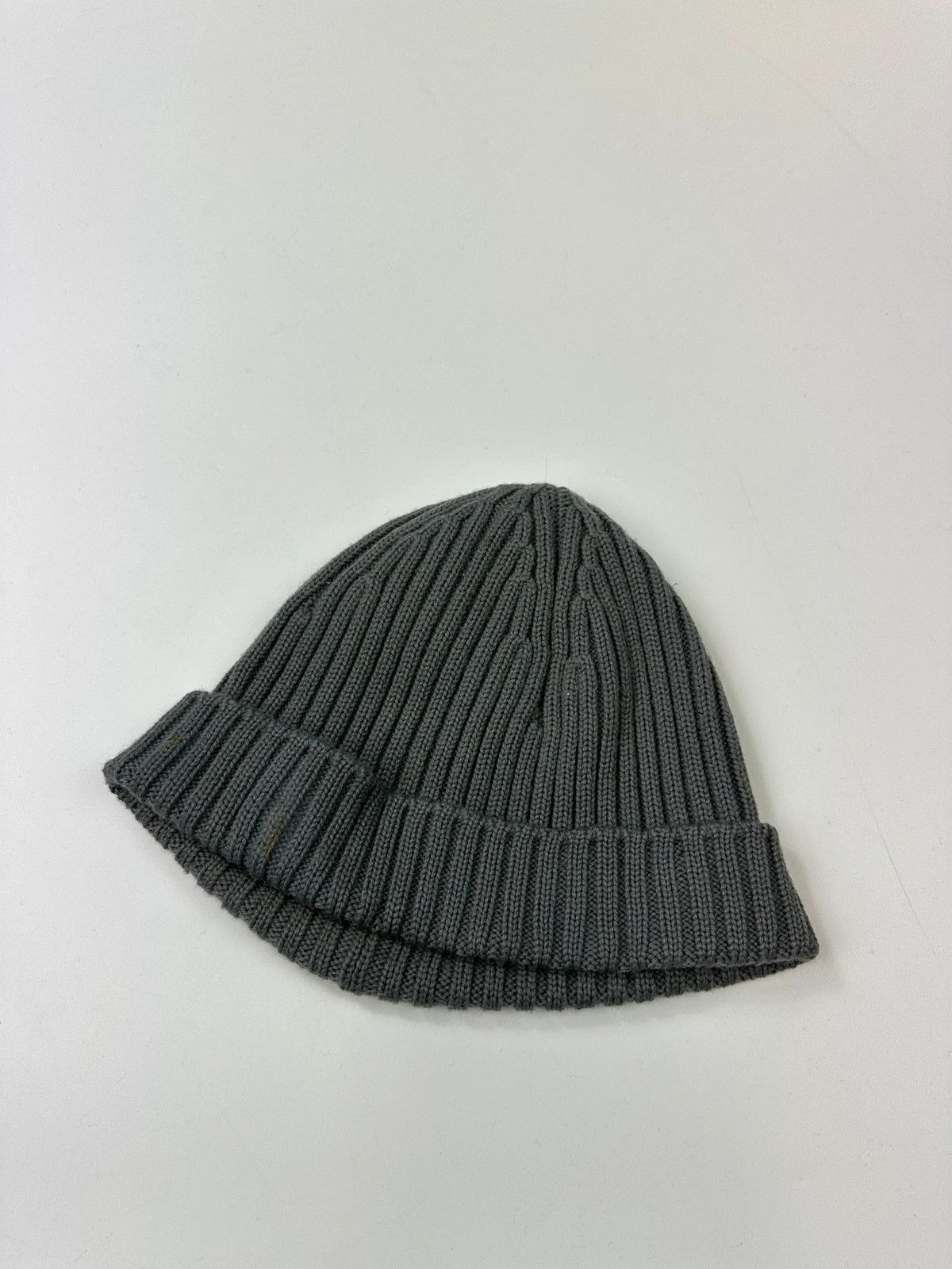 Prada Prada Sport 00s Grey Ribbed Wool Beanie Size ONE SIZE - 3 Thumbnail