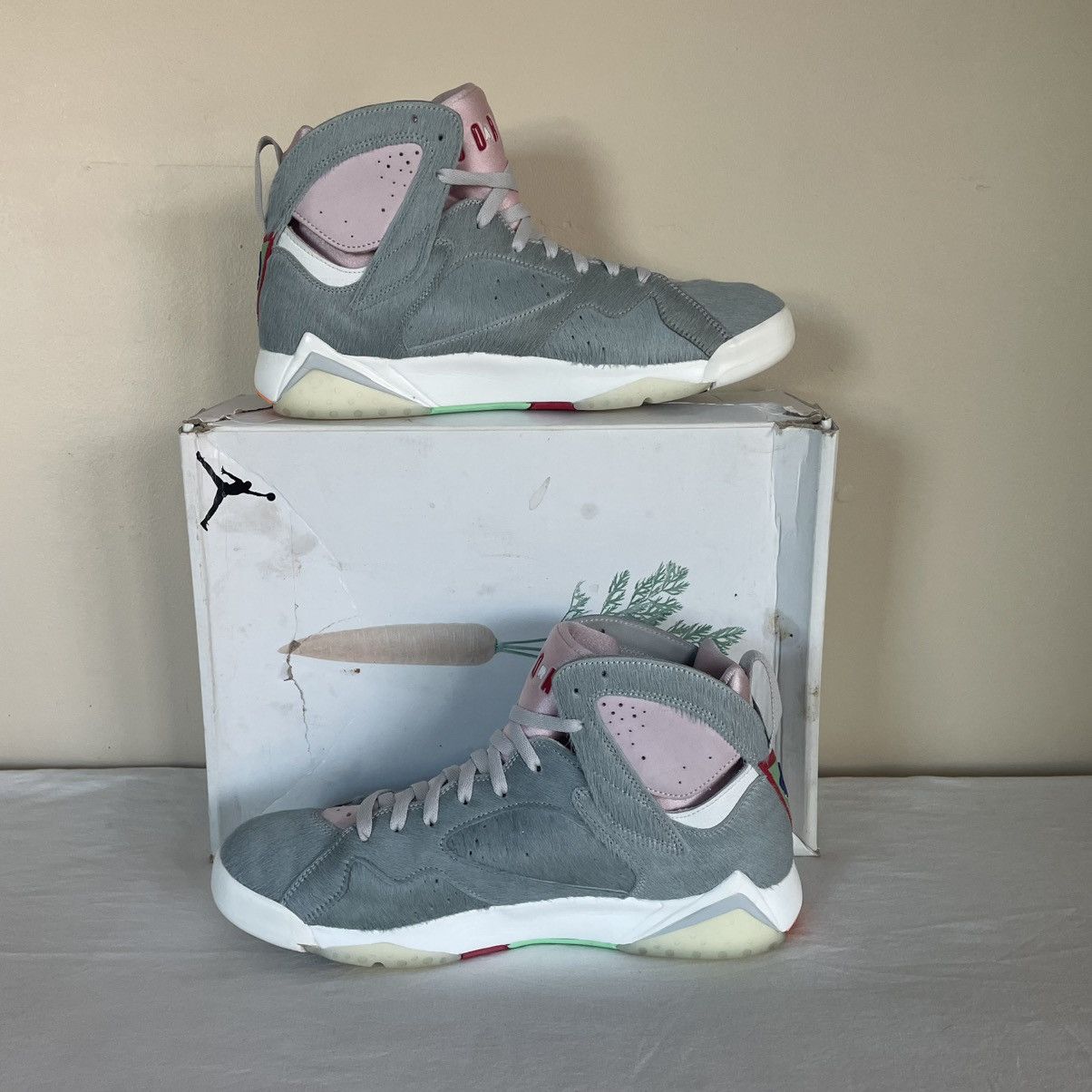 Jordan Brand × Nike Nike Air Jordan 7 Retro SE Neutral Grey Hare 2.0 Size 12 Size US 12 / EU 45 - 2 Thumbnail